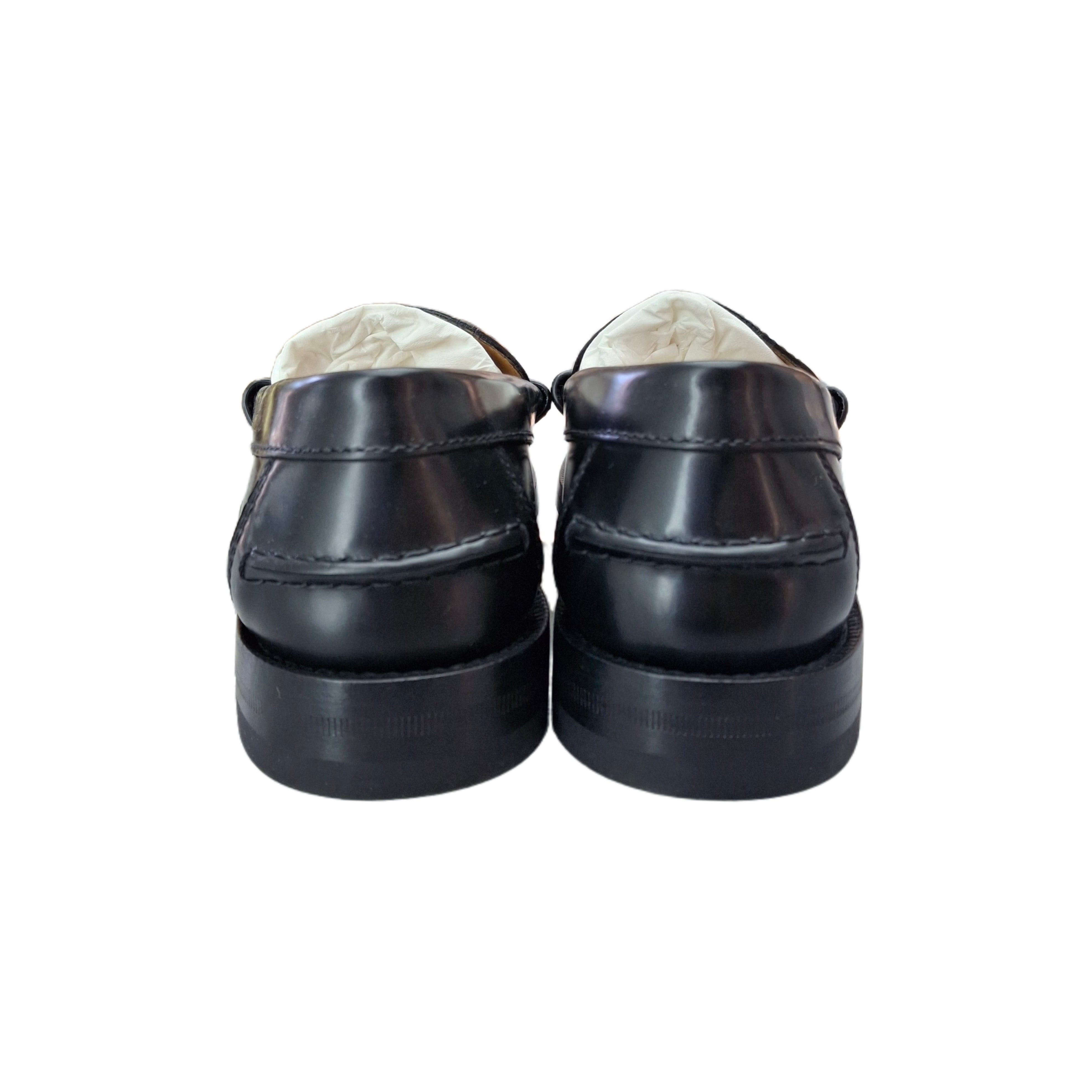 Gucci Interlocking G leather loafers (Black) 35