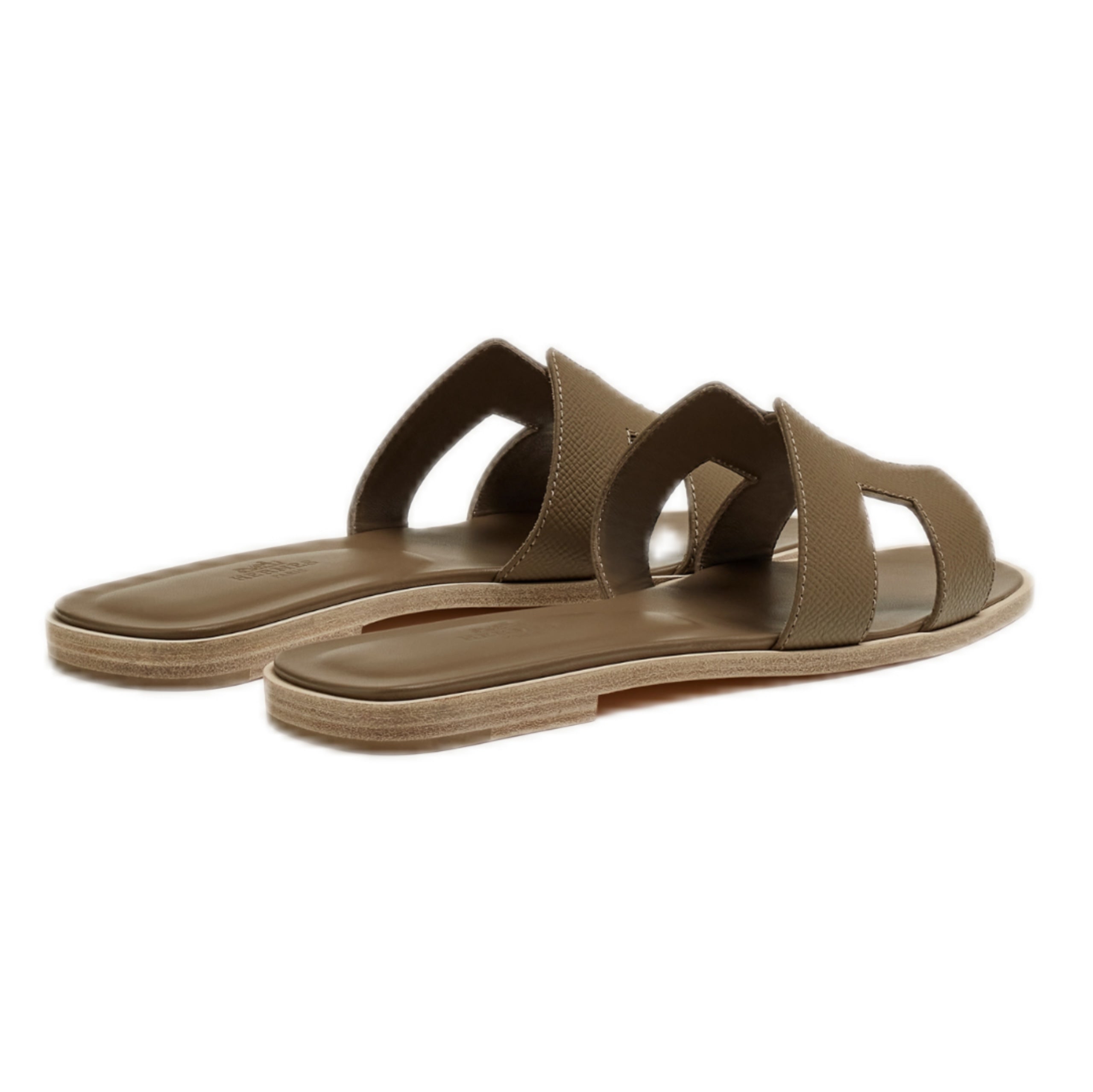 HERMÈS ORAN SANDAL Étoupe 37.5