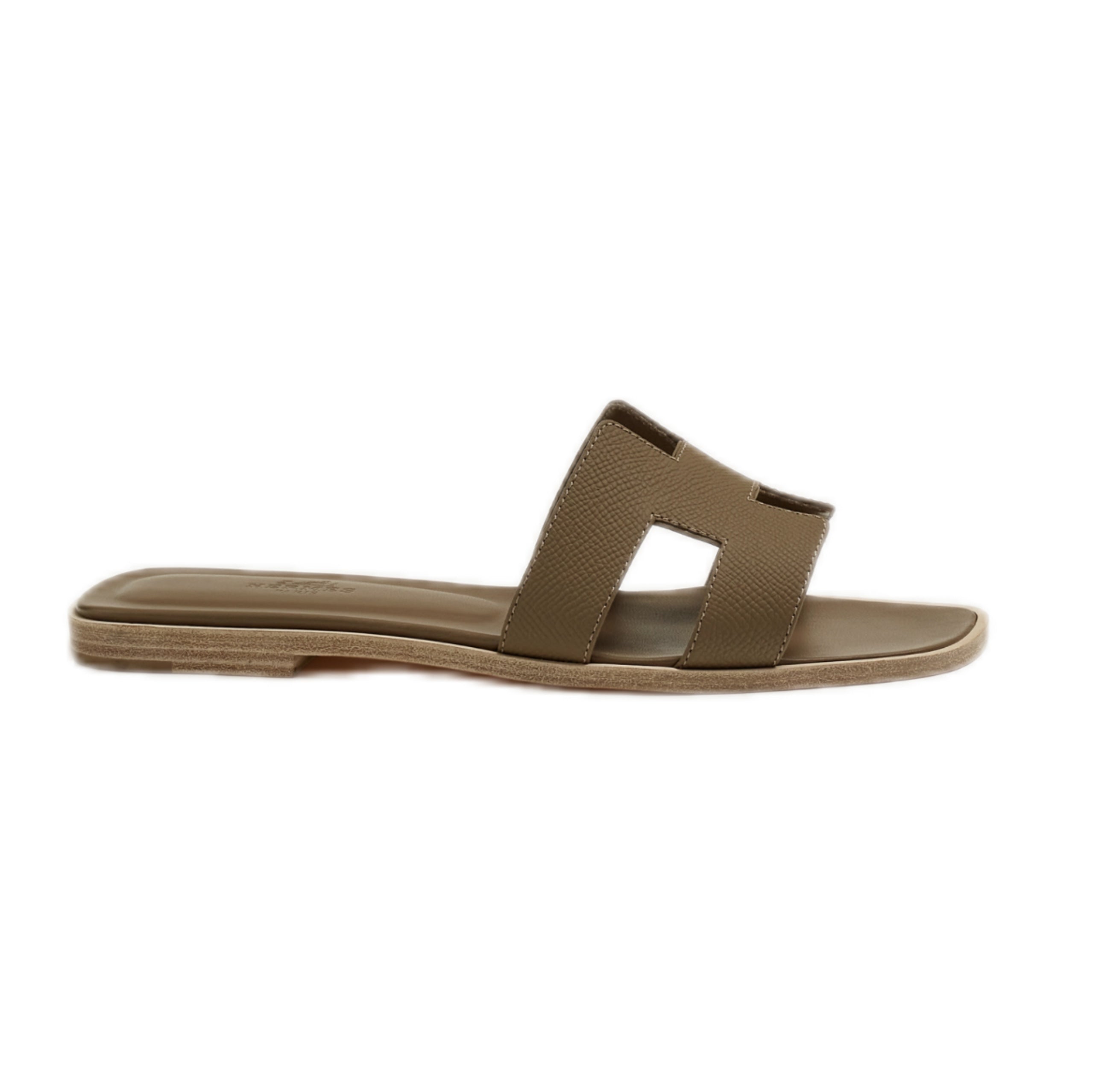 HERMÈS ORAN SANDAL Étoupe 37.5