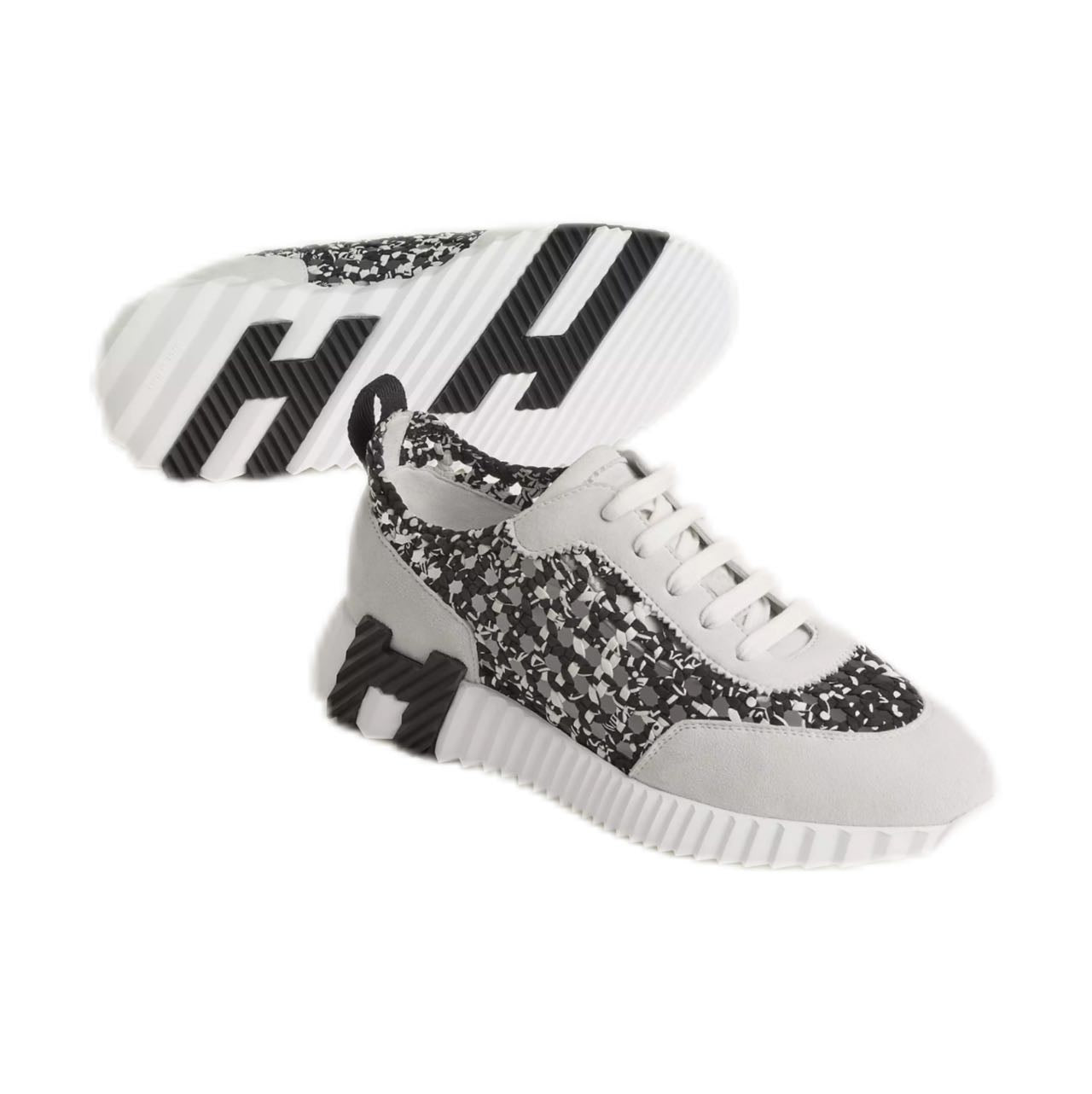 HERMÈS Bouncing sneaker Noir/Blanc (Black/White) 37