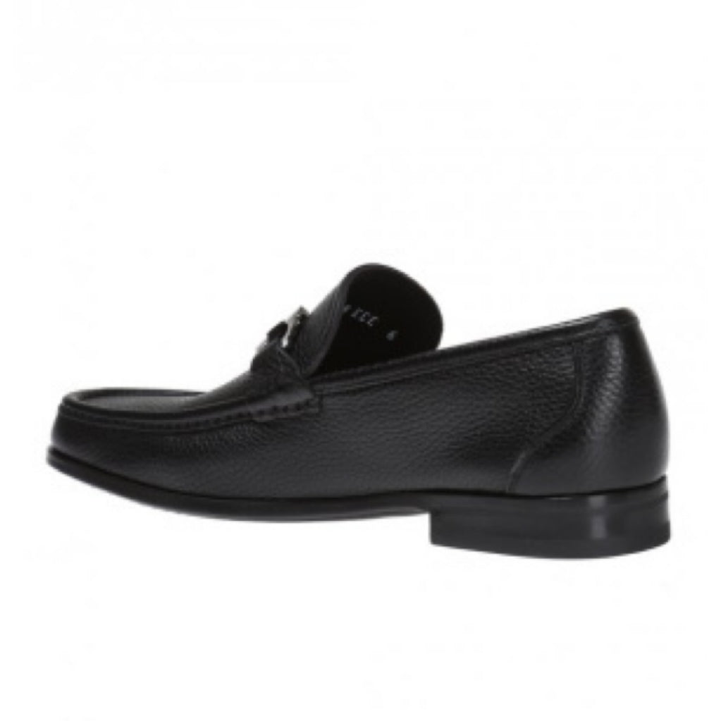 Salvatore Ferragamo Gancini Ornament Moccasins (Black) 41