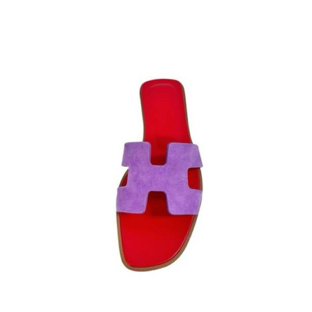 HERMÈS ORAN SANDAL Violet Parme 37.5