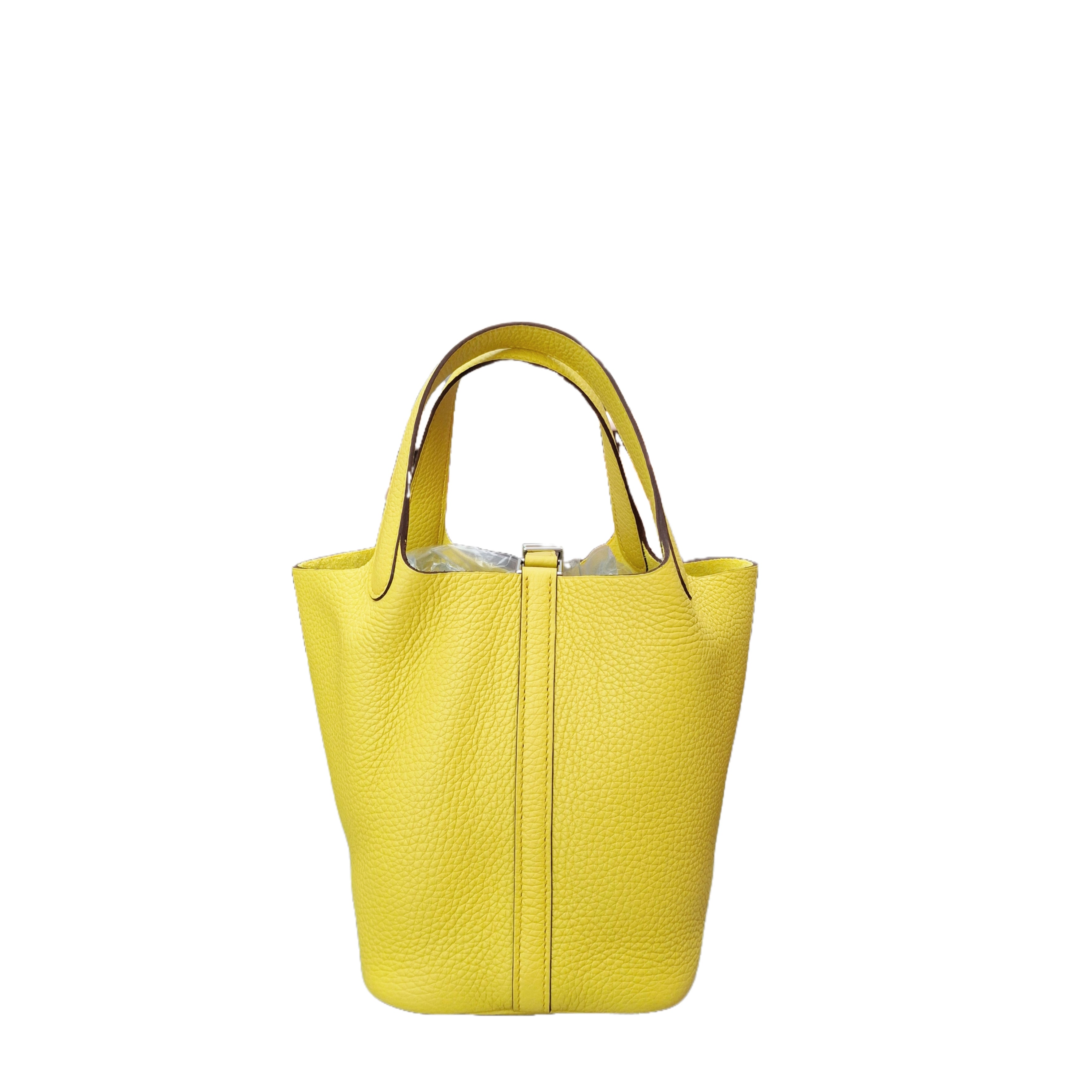 HERMÈS Picotin Lock 18 Bag SHW Soleil (Circus Yellow) B Stamp