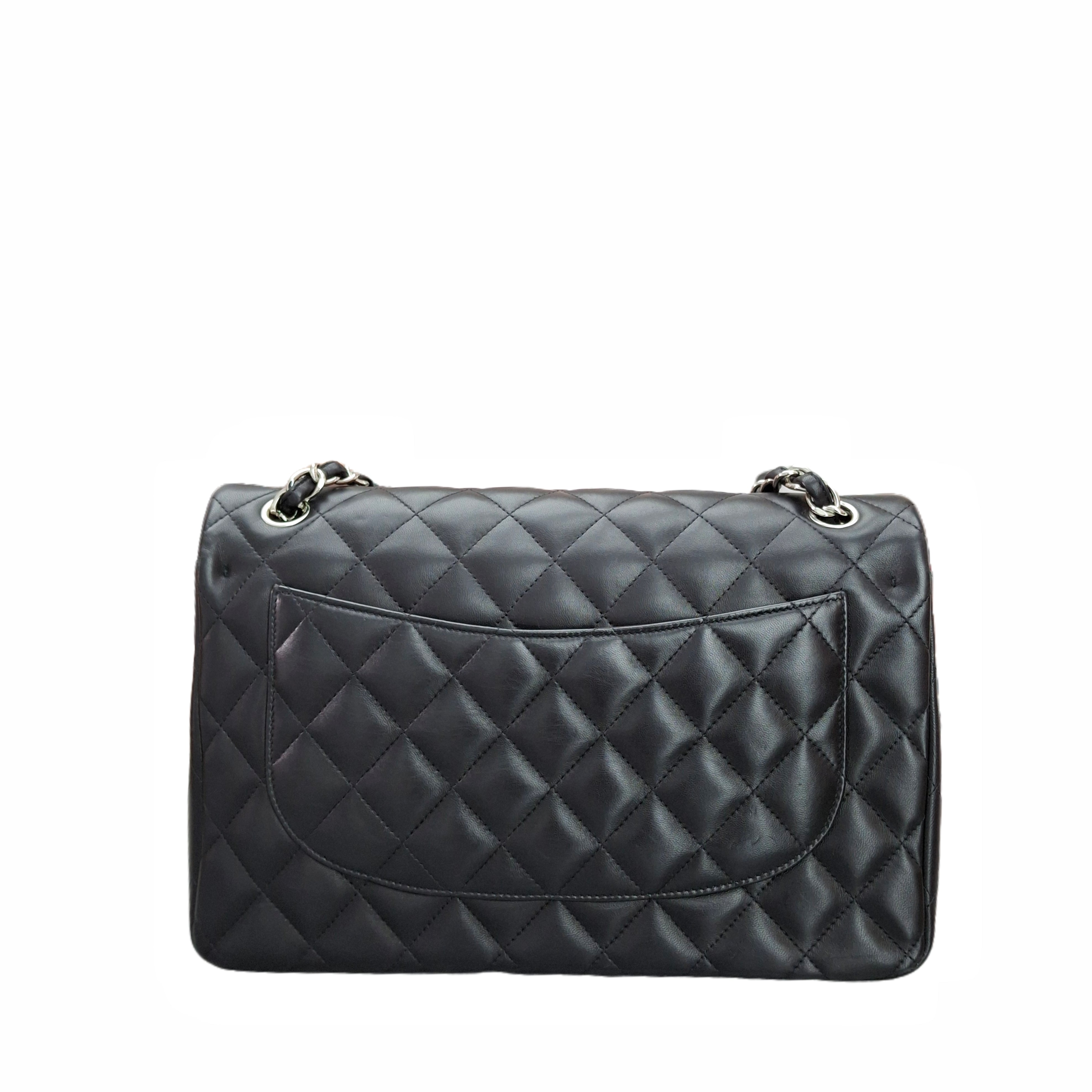 CHANEL CLASSIC DOUBLE FLAP JUMBO SHW（Black）