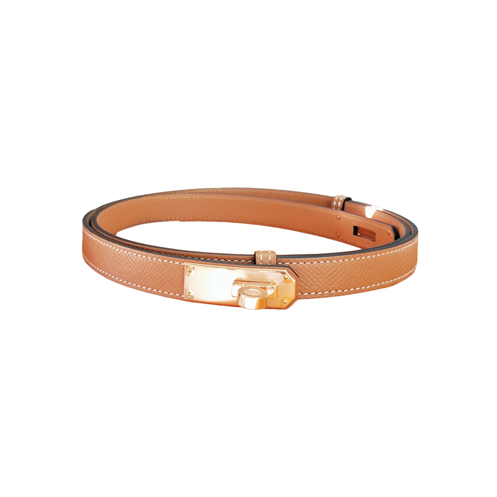 HERMÈS Kelly 18 belt Gold