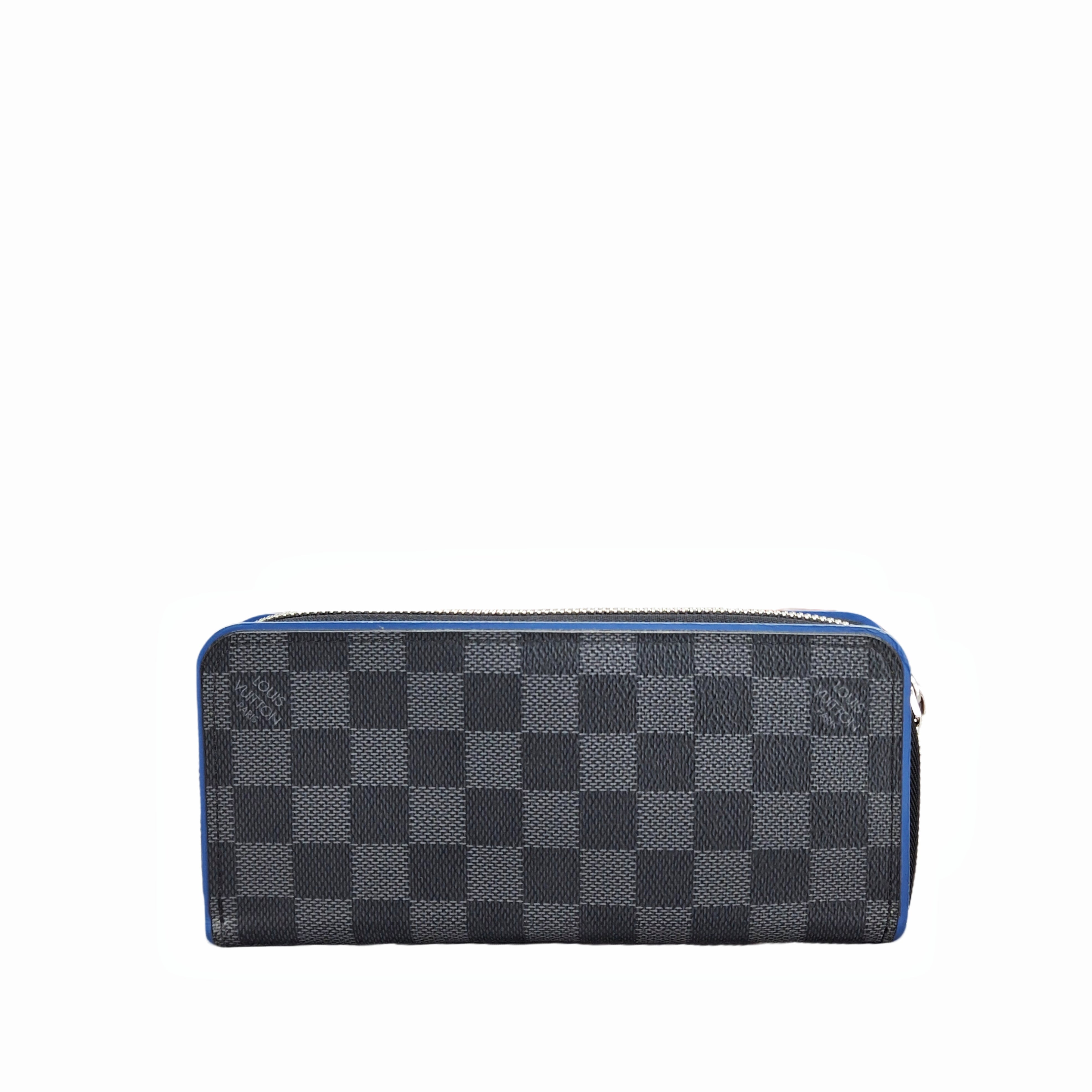 Louis Vuitton Brazza Wallet Damier Graphite Canvas (Blue)