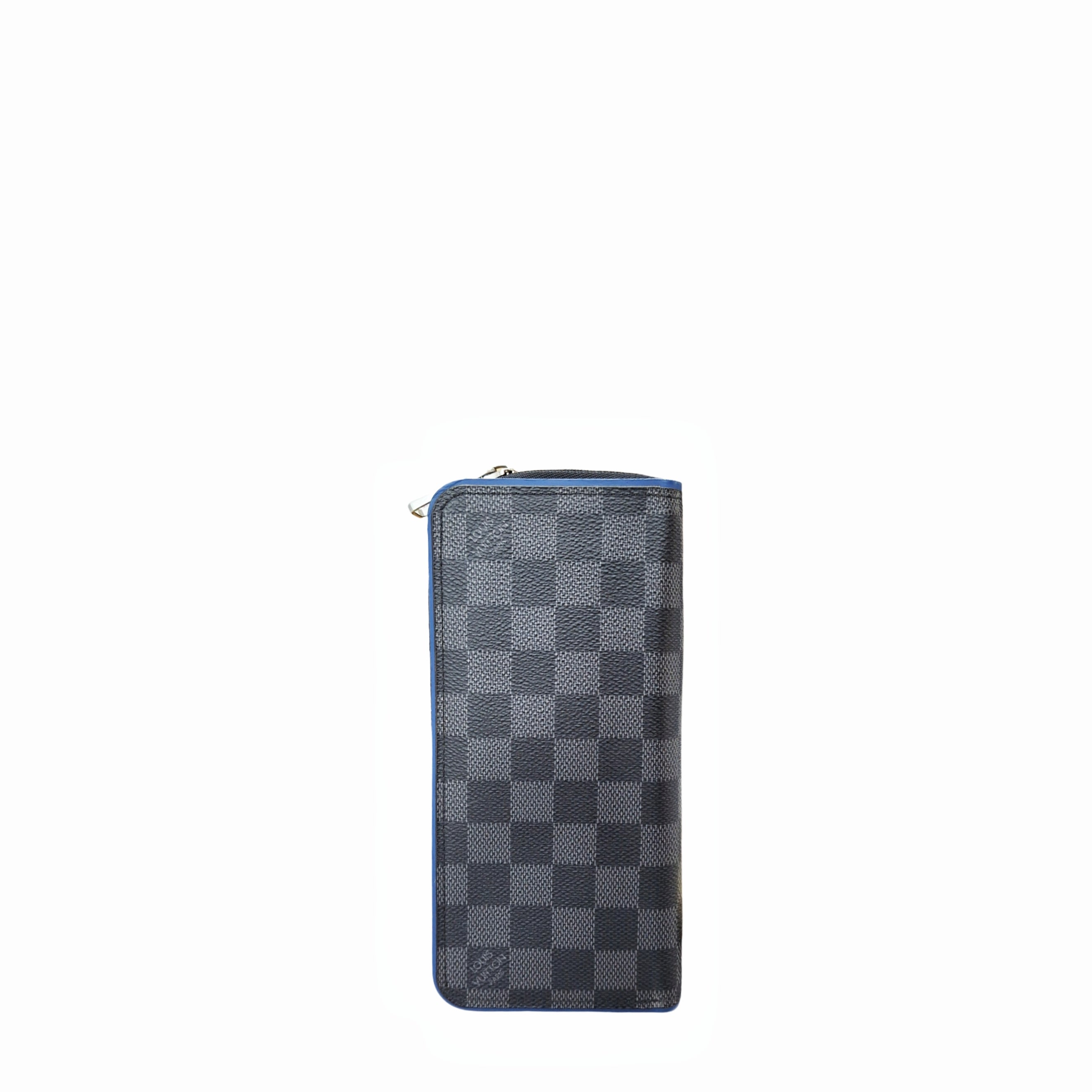 Louis Vuitton Brazza Wallet Damier Graphite Canvas (Blue)