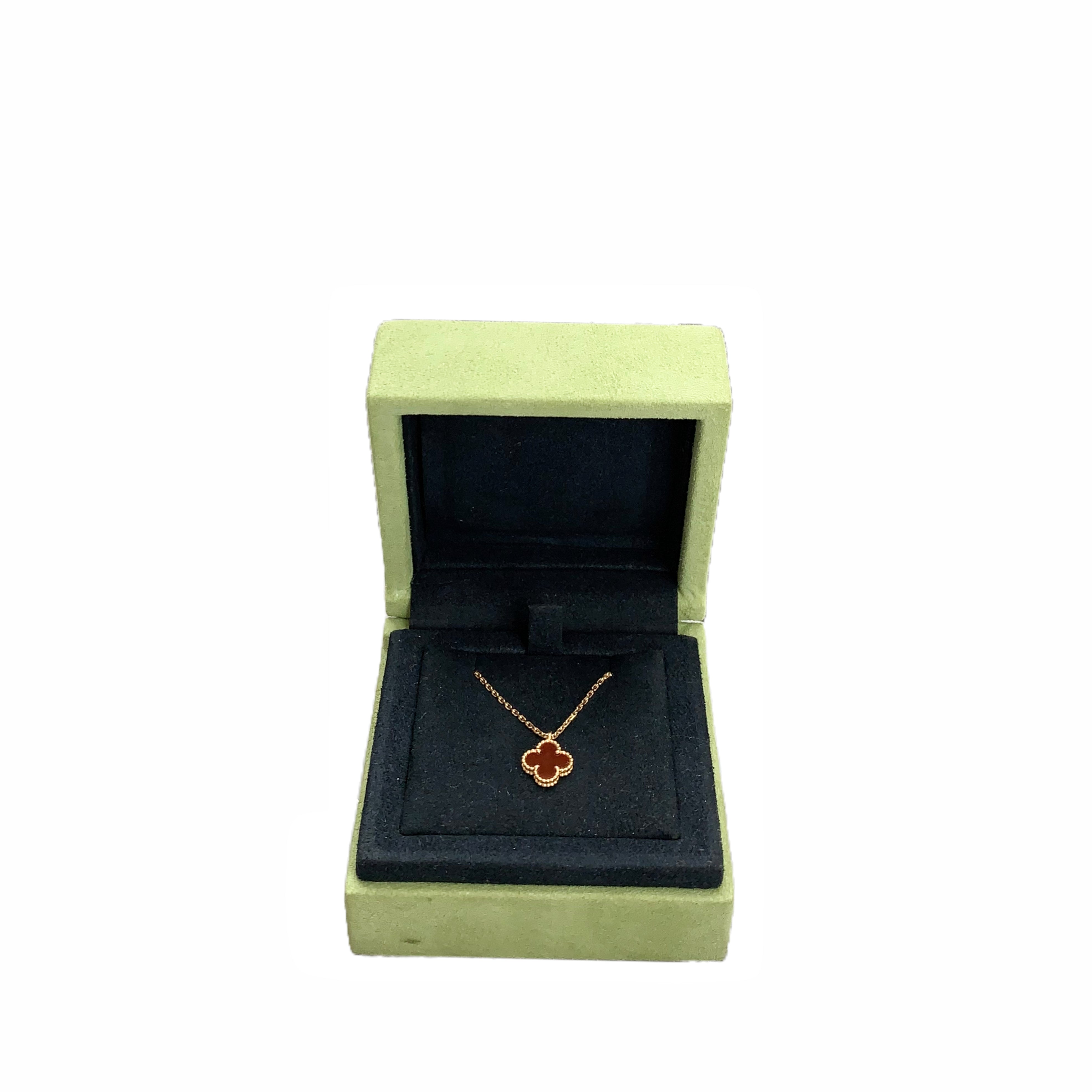 Van Cleef & Arpels Sweet Alhambra pendant Rose Gold （Carnelian）