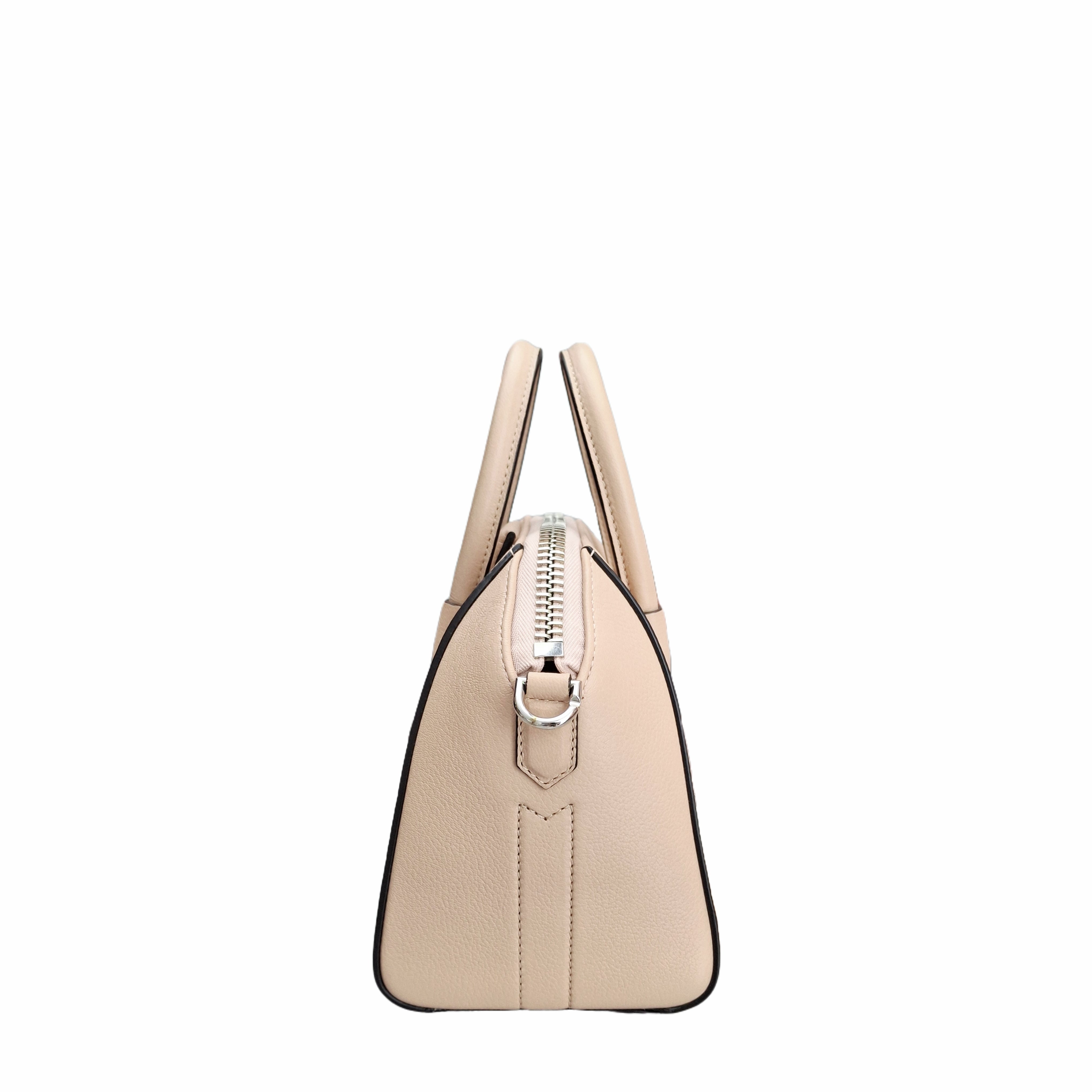 GIVENCHY Mini Antigona Bag in Calfskin Leather (Nude Beige)