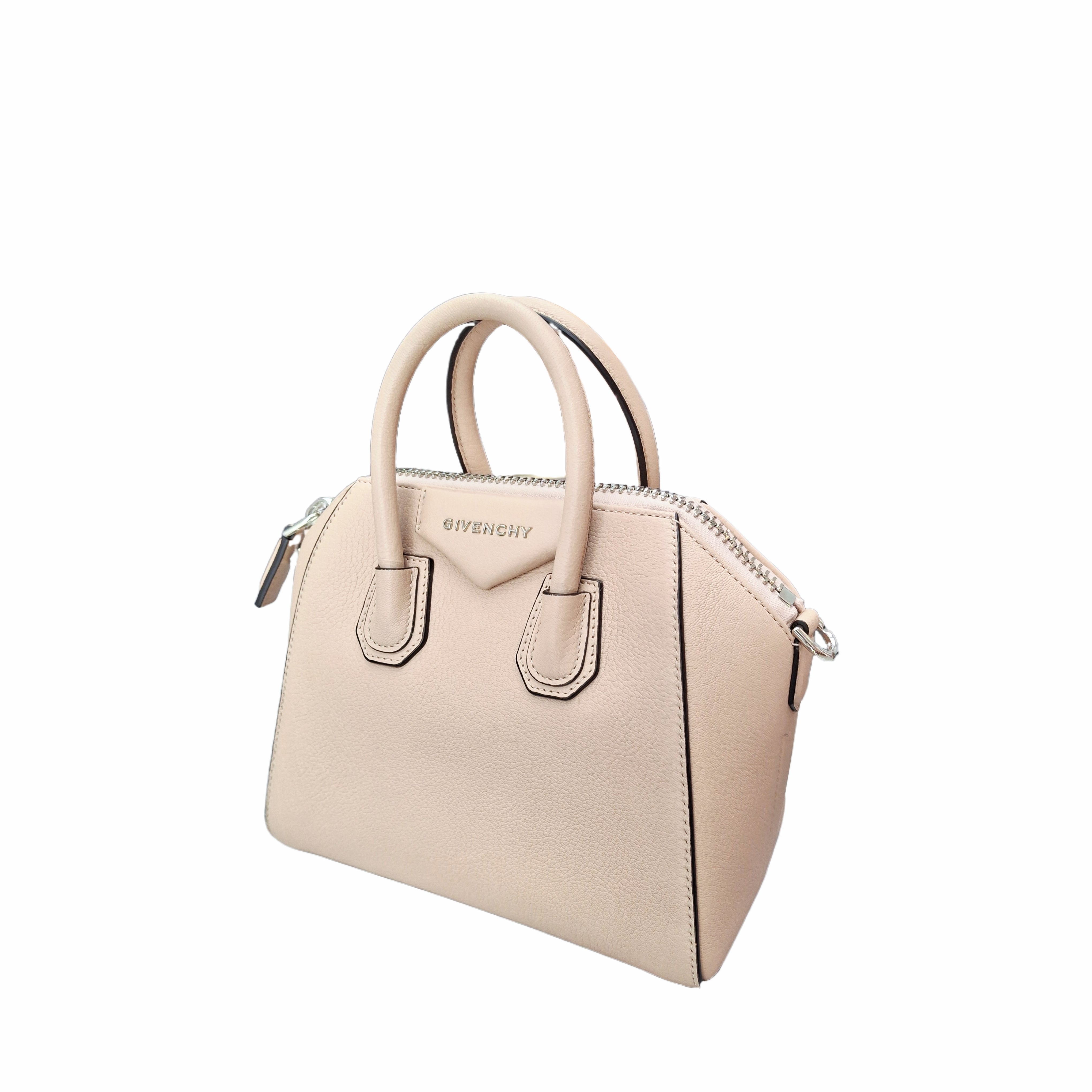 GIVENCHY Mini Antigona Bag in Calfskin Leather (Nude Beige)