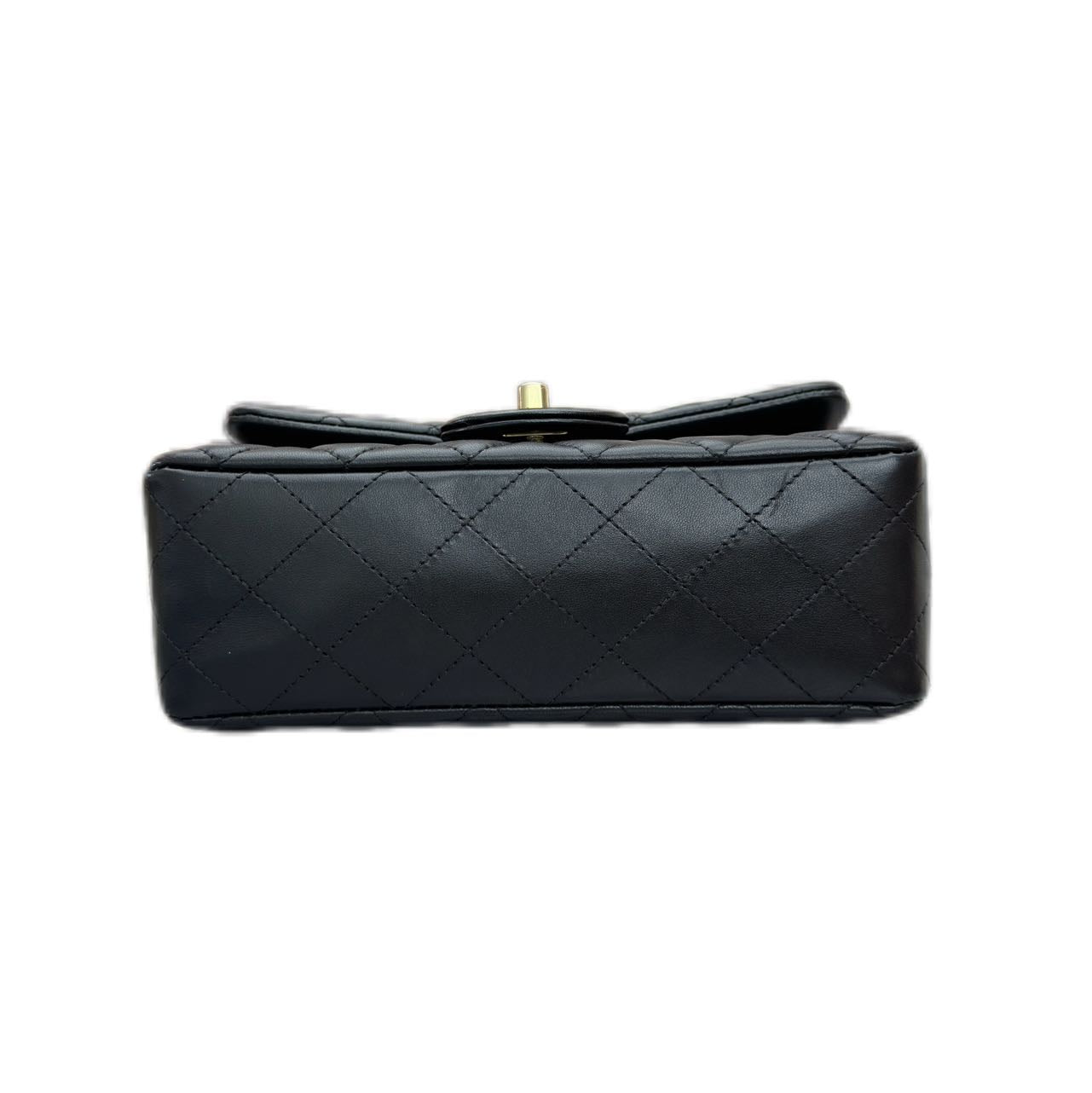 CHANEL Small Classic Flap mini Handbag Lambskin GHW