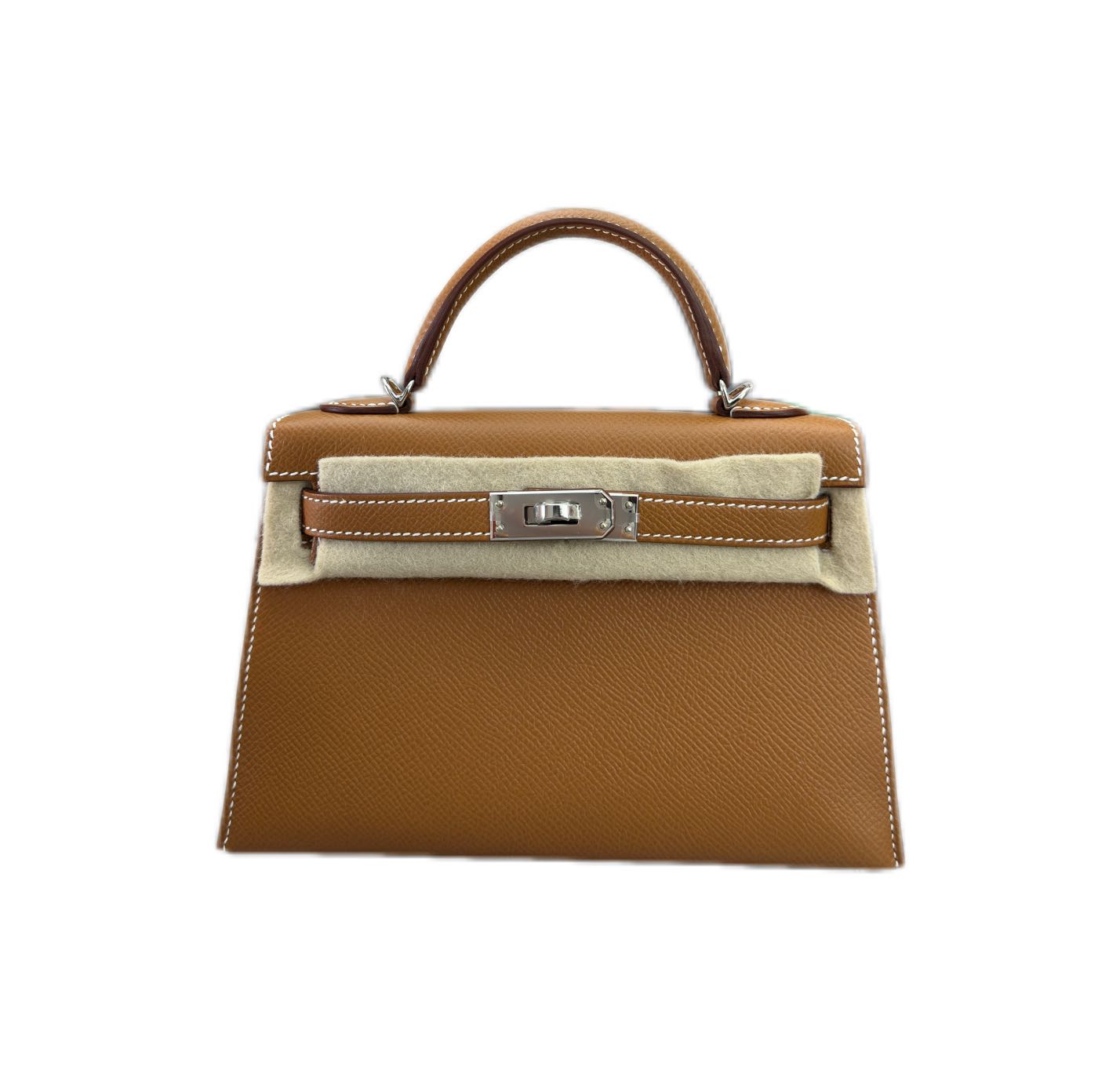 Hermès Mini Kelly II Sellier in Gold Epsom Leather SHW B Stamp