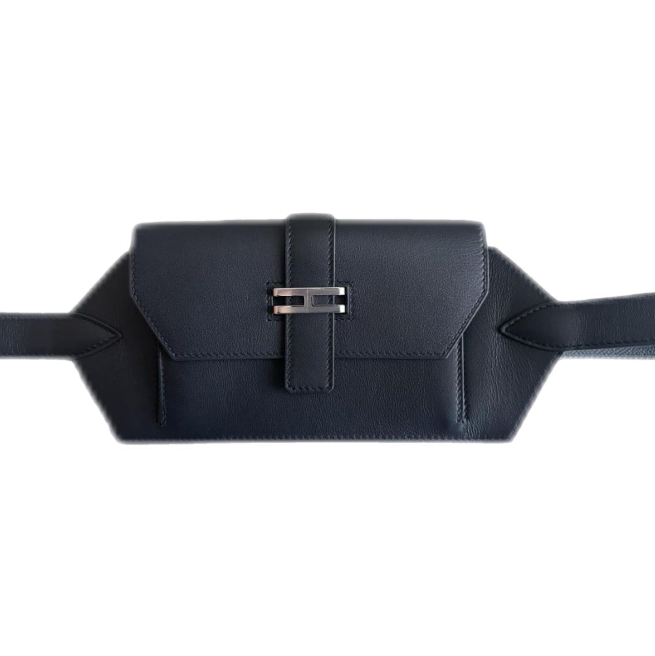 HERMÈS Elan Pocket 24 Belt Bag Noir (Black)