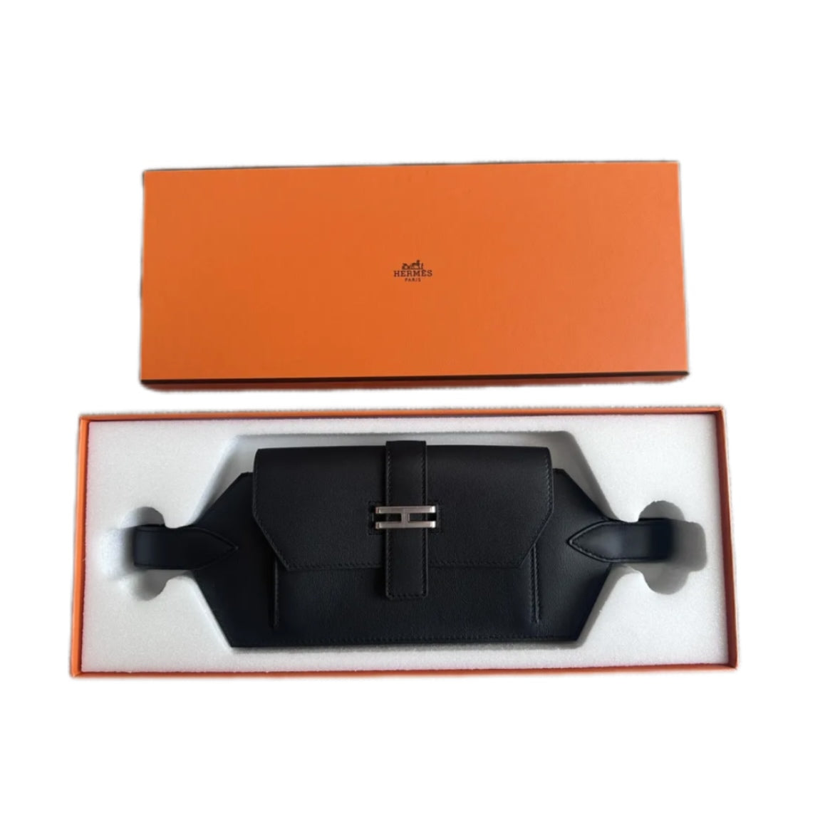 HERMÈS Elan Pocket 24 Belt Bag Noir (Black)