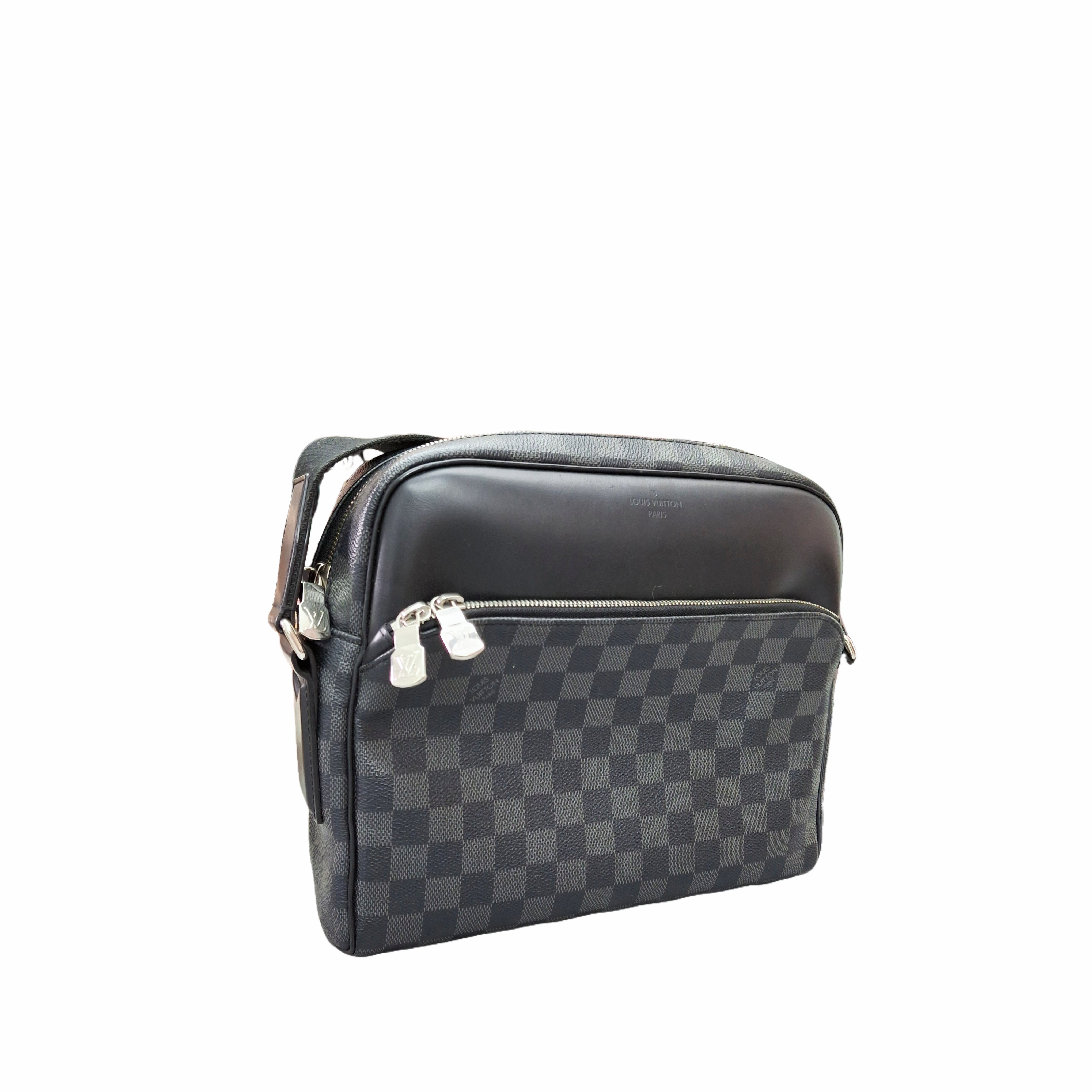 Louis Vuitton Dayton PM Shoulder Bag Damier Graphite (Black)