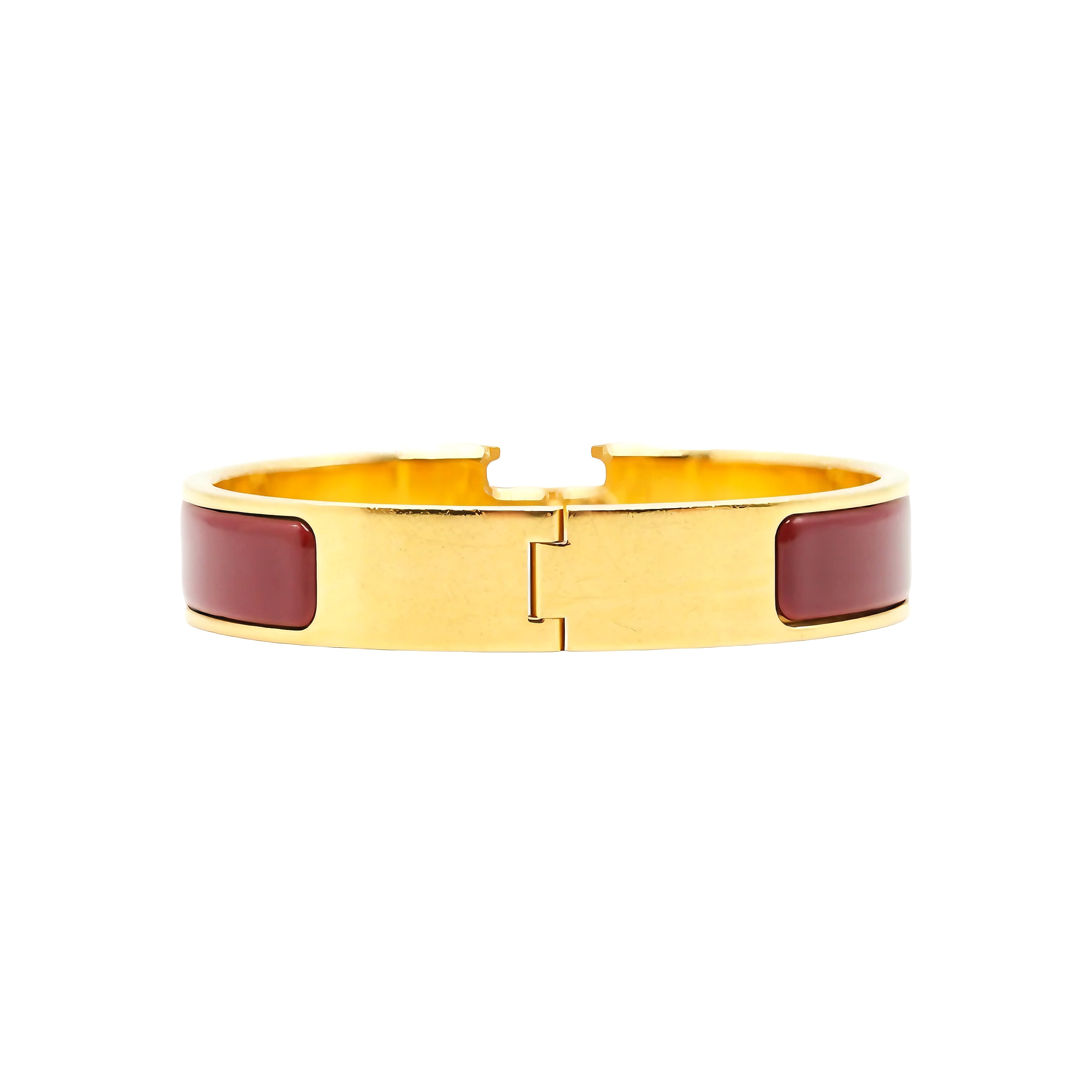 HERMÈS Clic H Bracelet Rouge