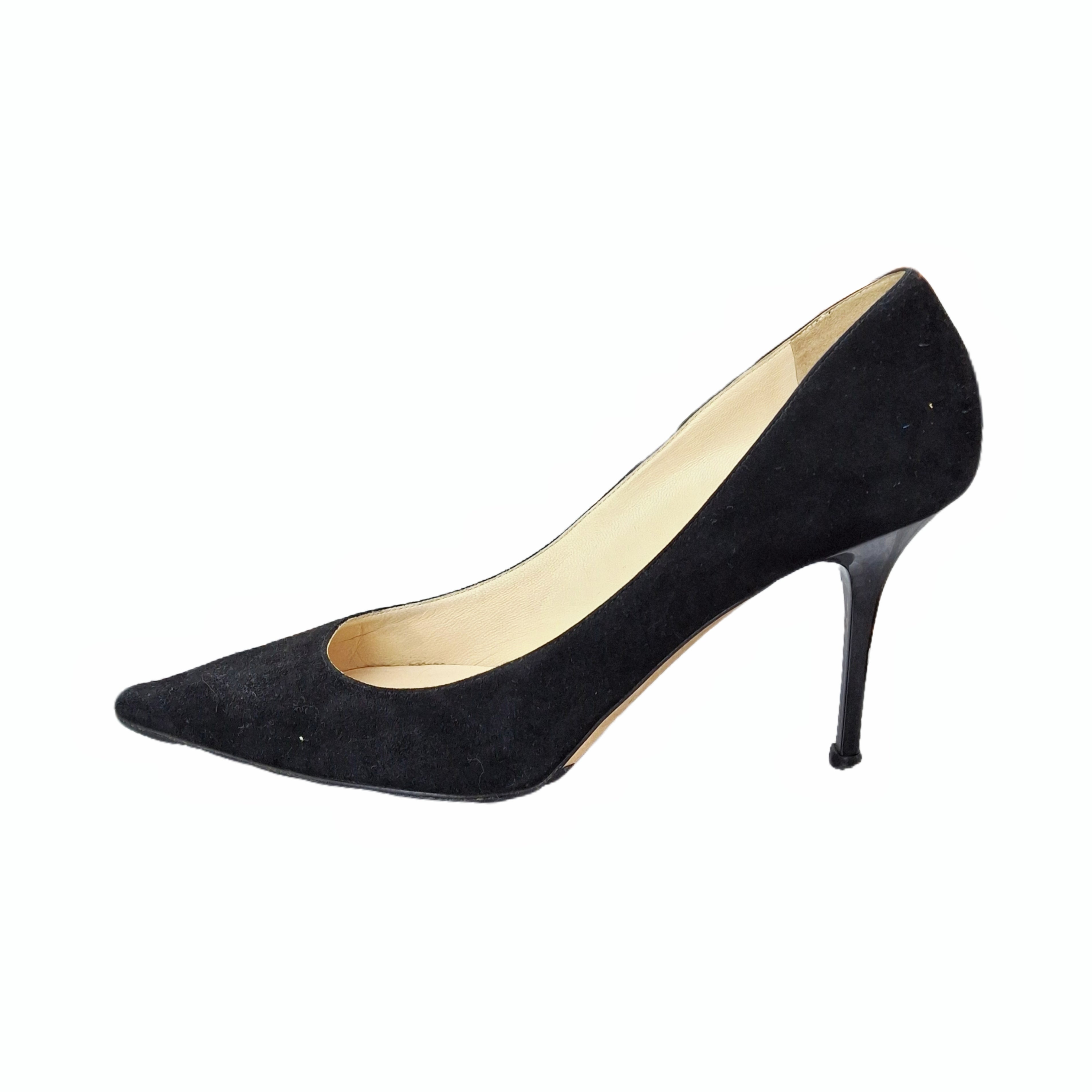 Jimmy Choo Love 65 Black Suede Pumps size 39.5