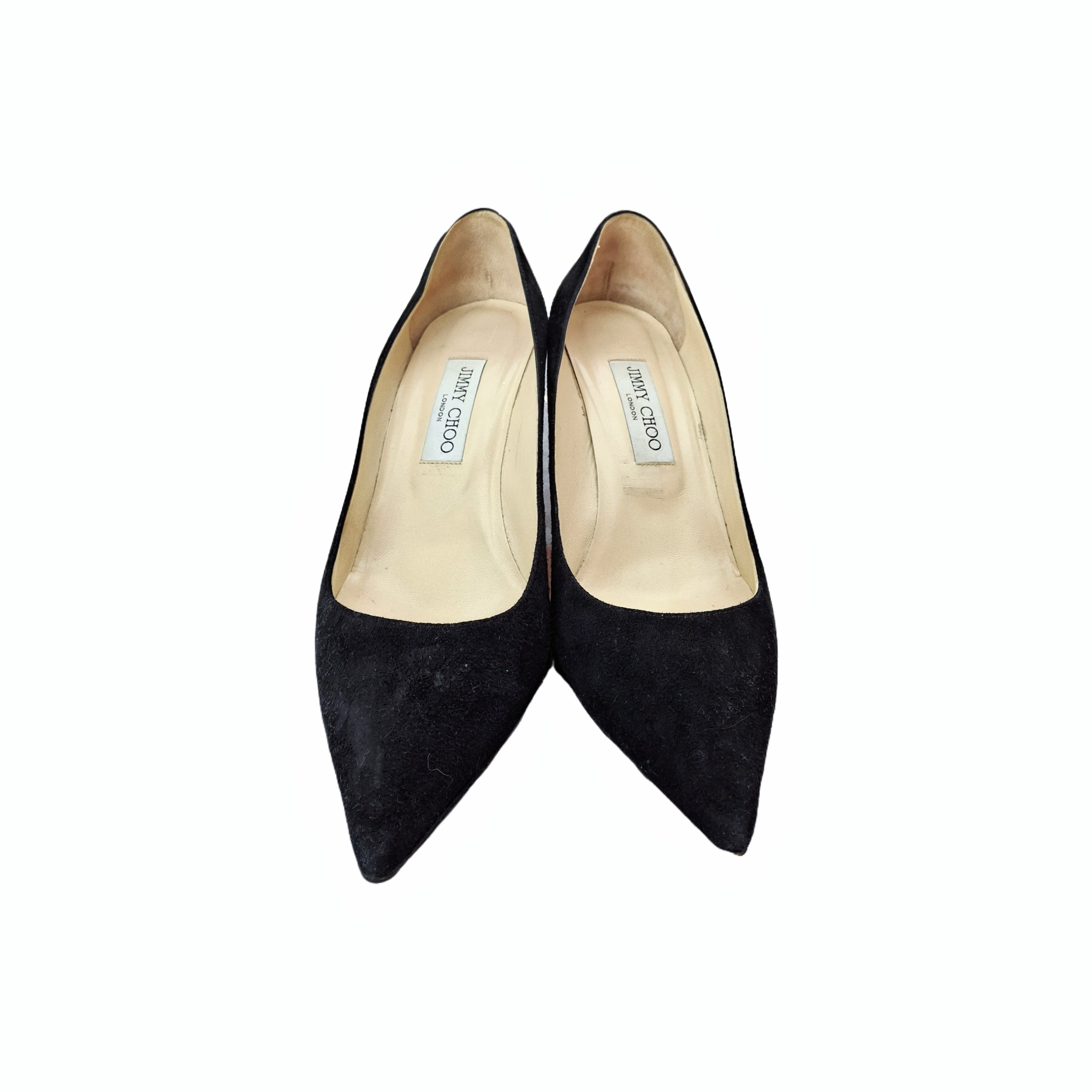 Jimmy Choo Love 65 Black Suede Pumps size 39.5