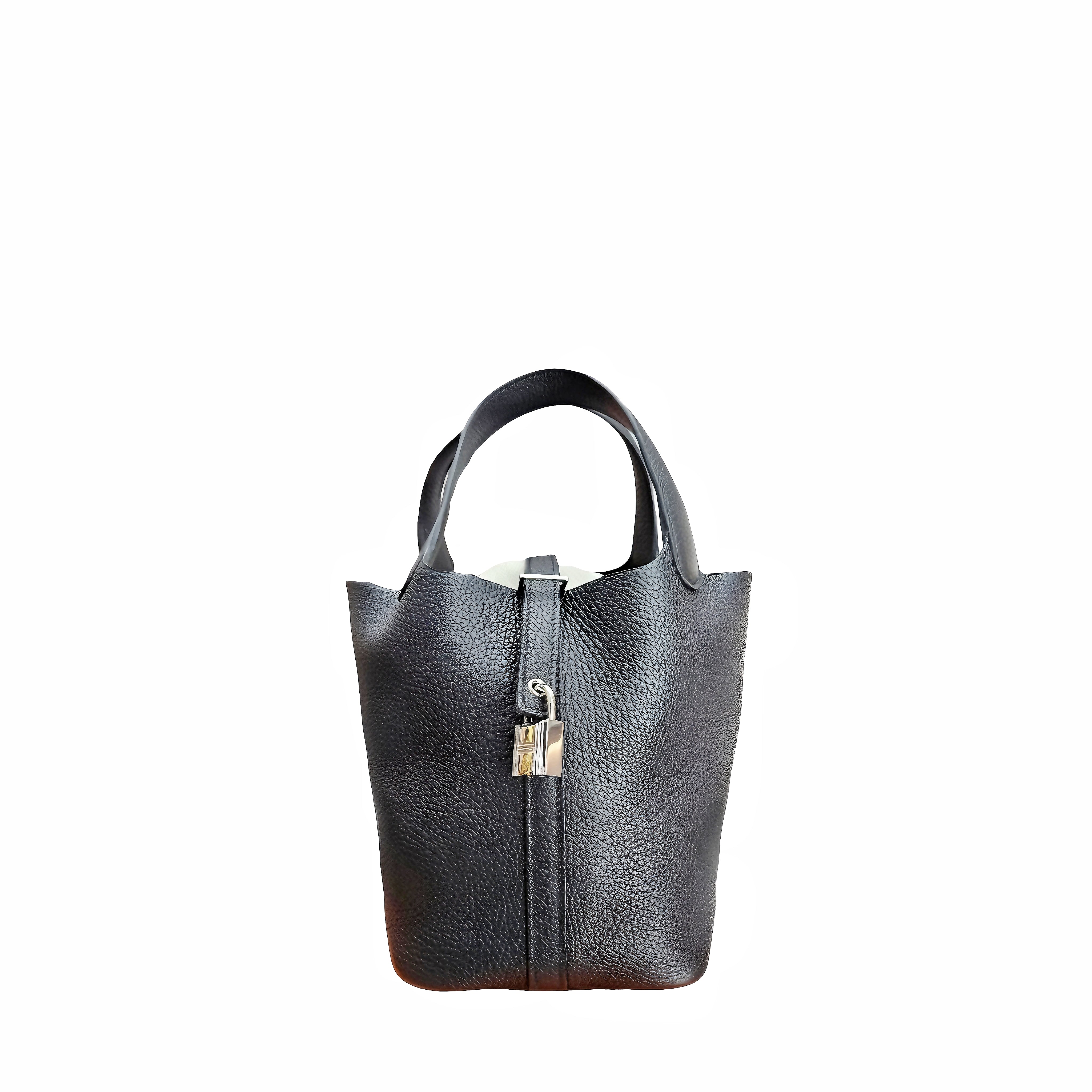 Hermès Picotin Lock 18 BAG Black and Silver Hardware U Stamp