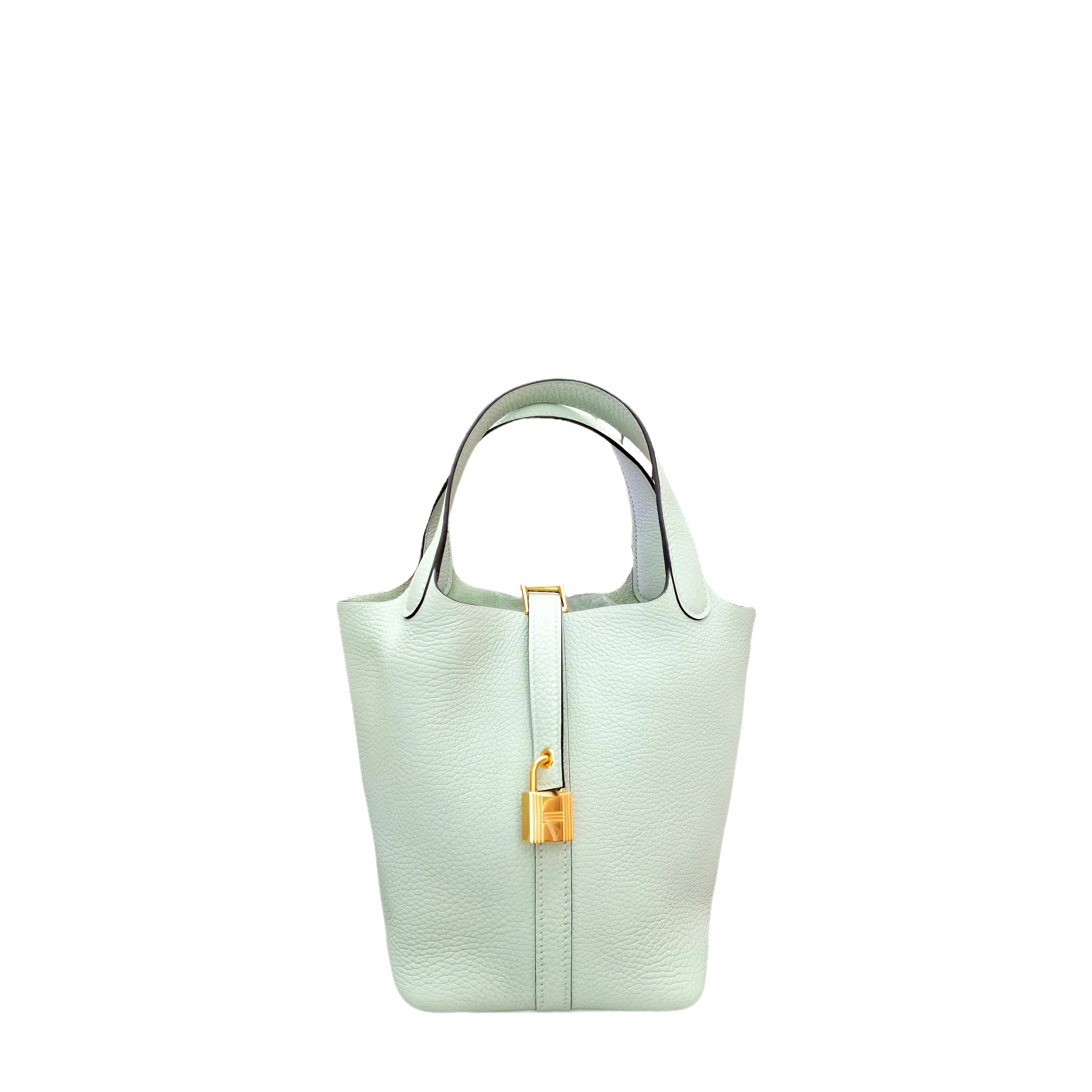 Hermès Picotin Lock 18 Bag Gris Neve (Crystal Gray) B stamp