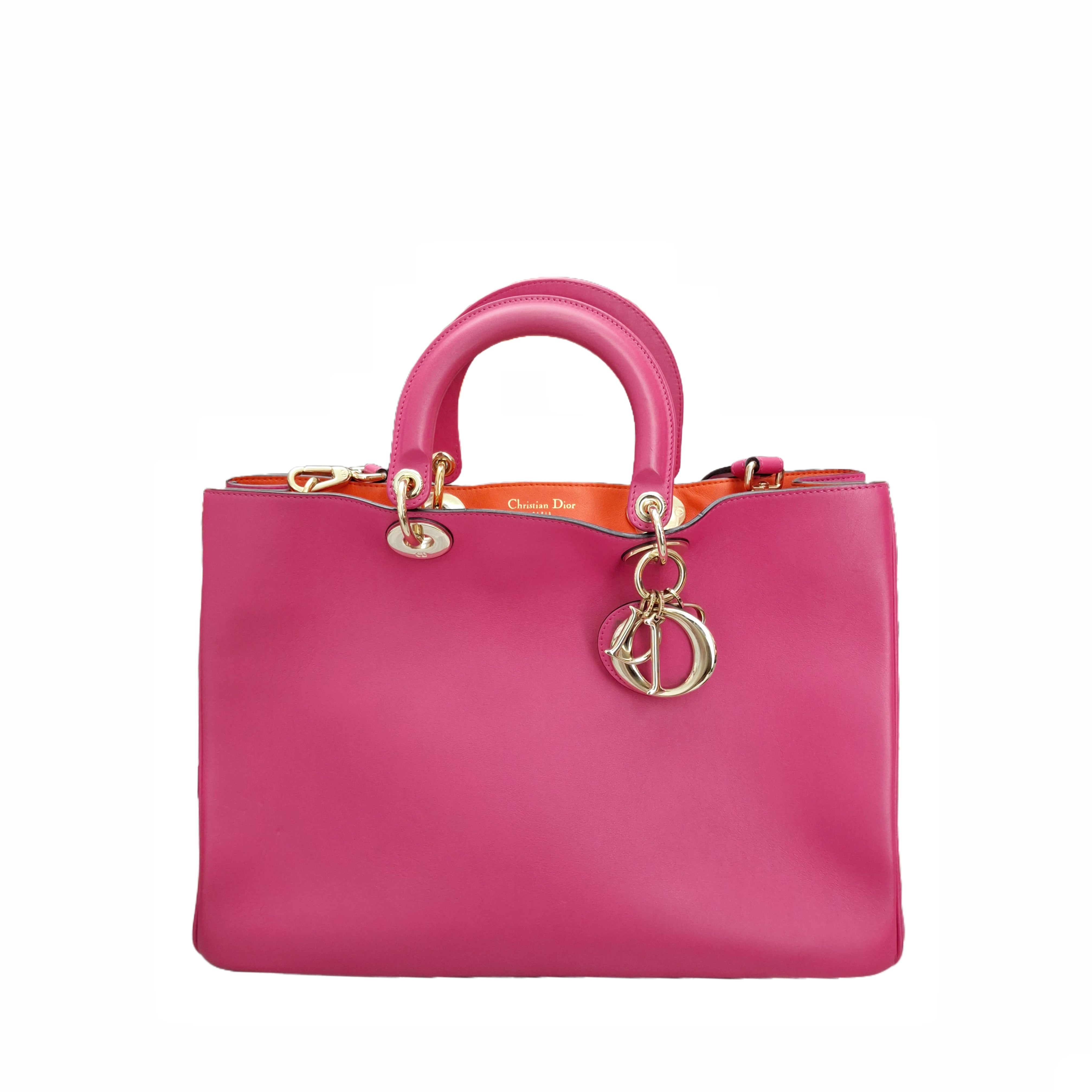 Christian Dior DIORISSIMO Large Satchel Tote (Pink)