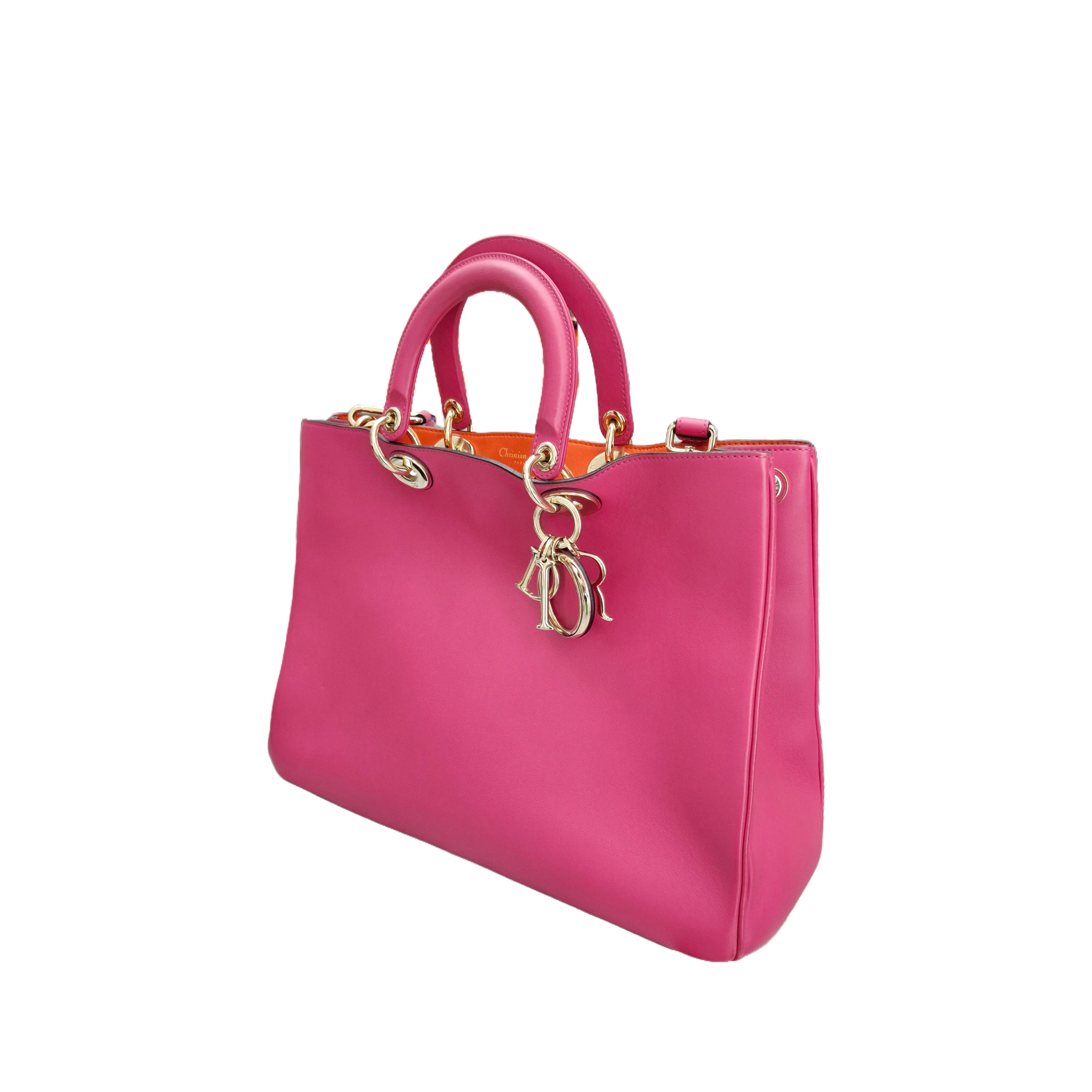 Christian Dior DIORISSIMO Large Satchel Tote (Pink)