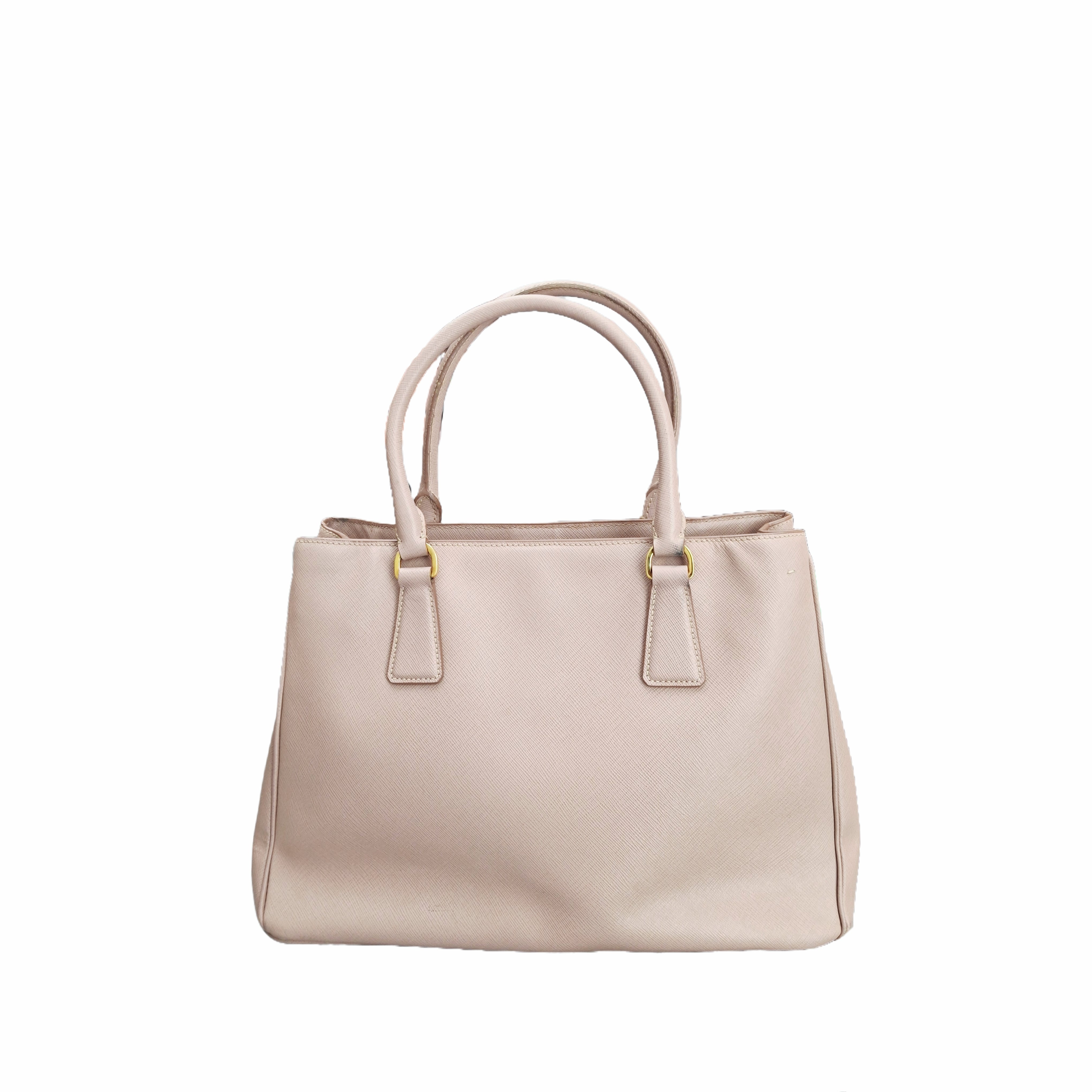 Prada Galleria Large Double Zip Saffiano (Blush Beige)