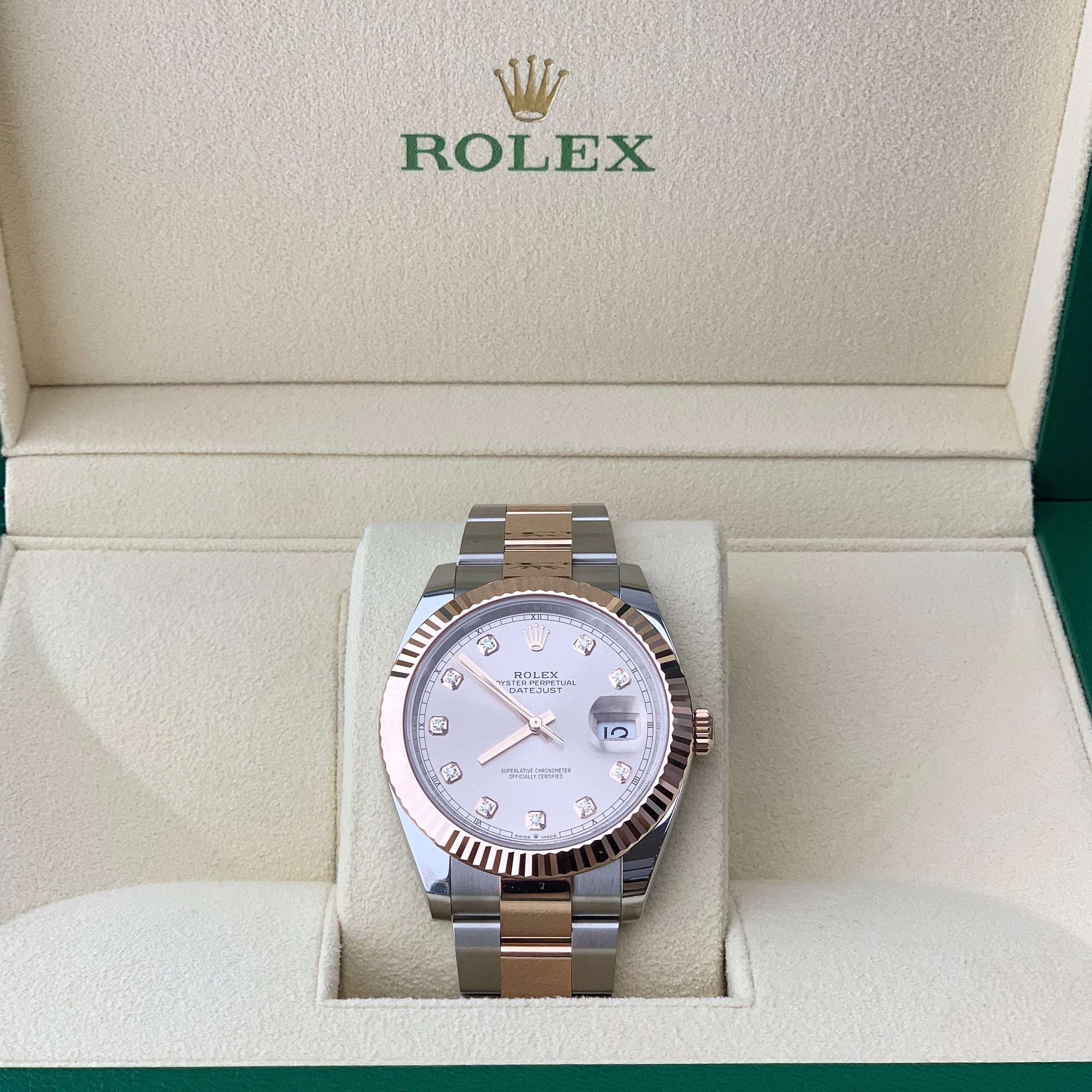 Rolex 126331 Datejust 41 With Oystersteel And Everose Gold, Sundust Dial, Jubilee Bracelet