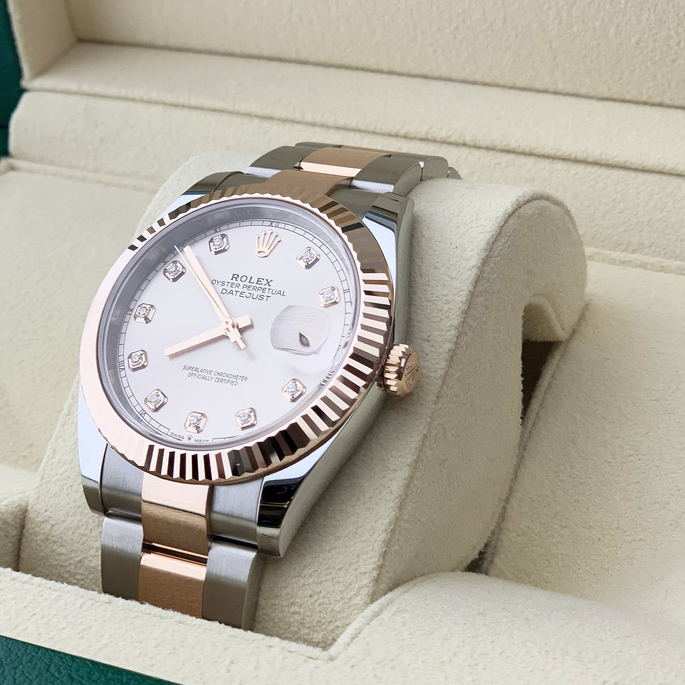 Rolex 126331 Datejust 41 With Oystersteel And Everose Gold, Sundust Dial, Jubilee Bracelet