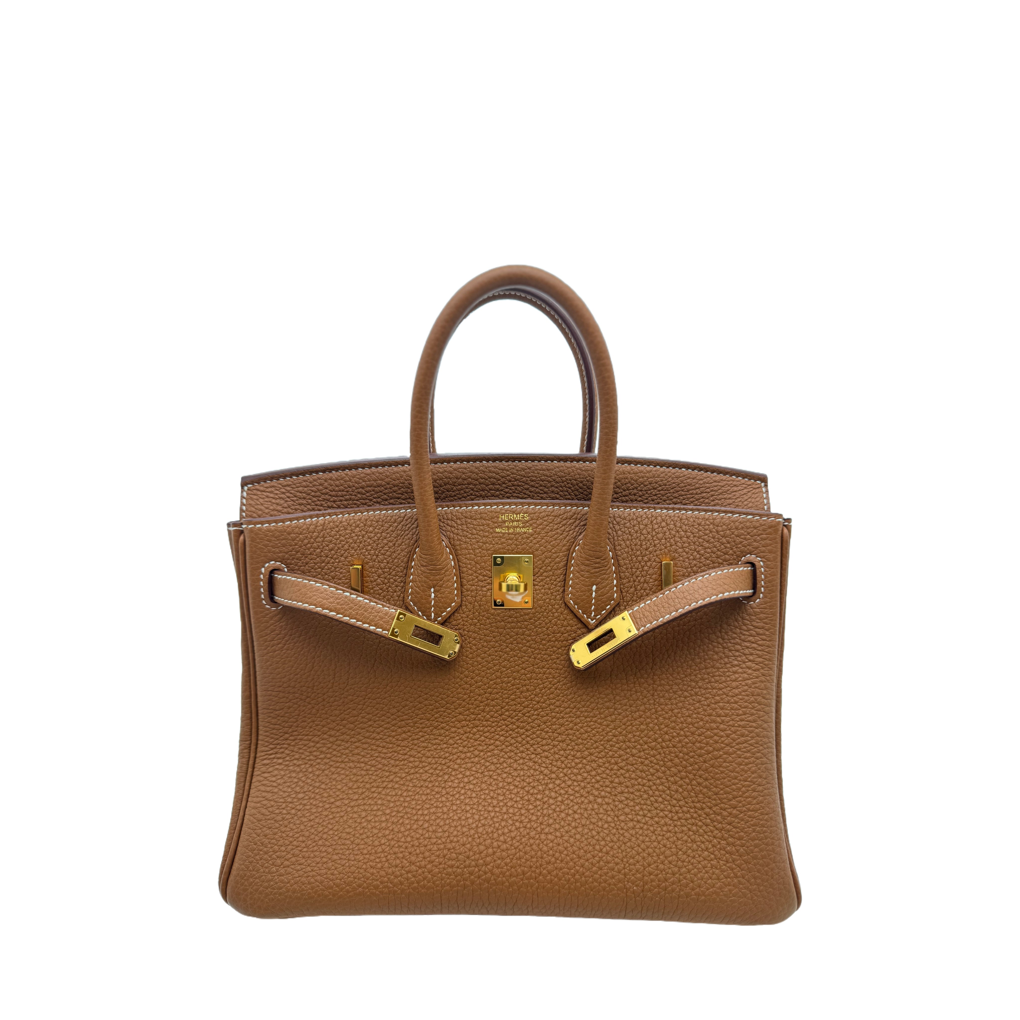 Hermès Birkin 25 Gold Togo Leather GHW W Stamp