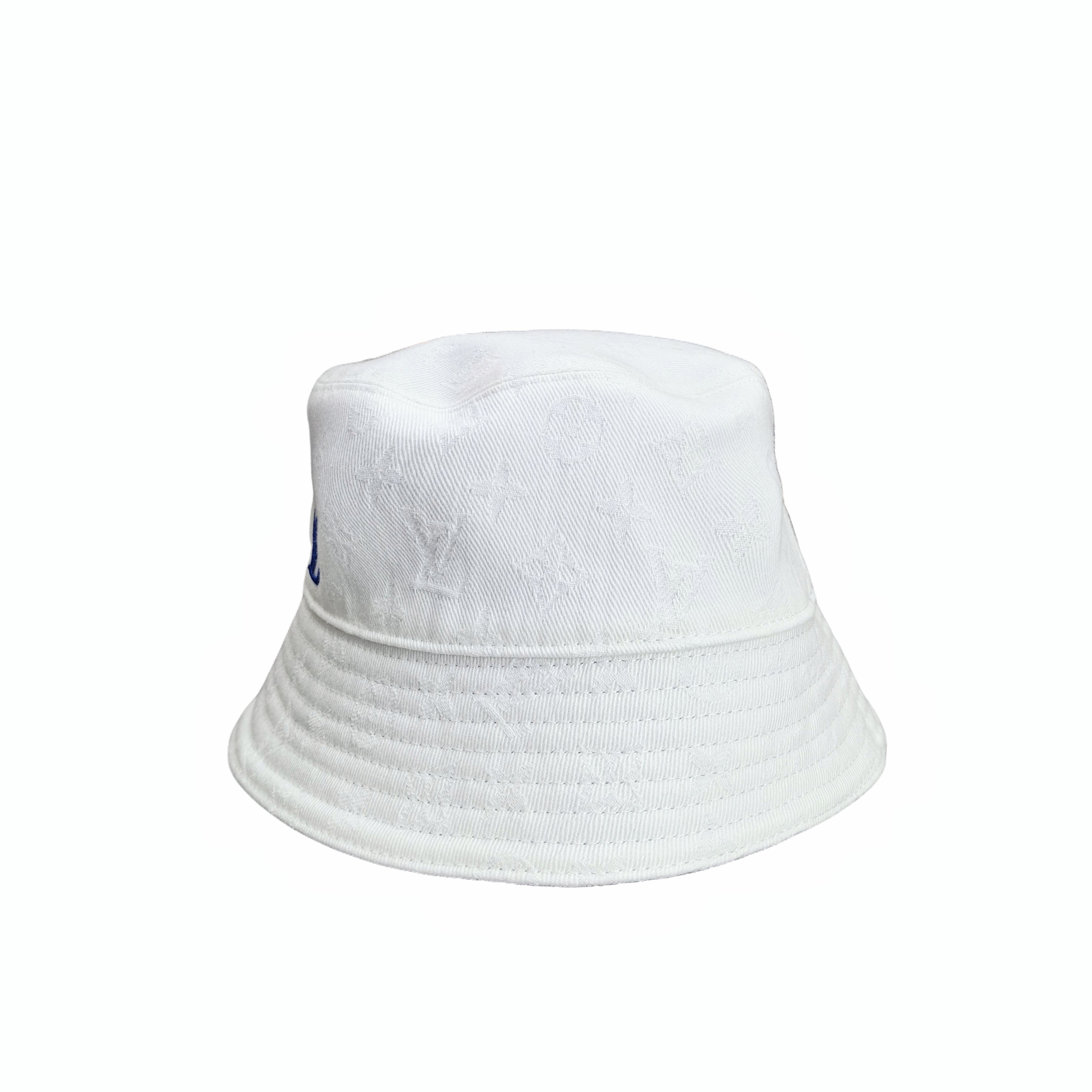 Louis Vuitton Colormania Bucket Hat Bleu (White/ Blue)