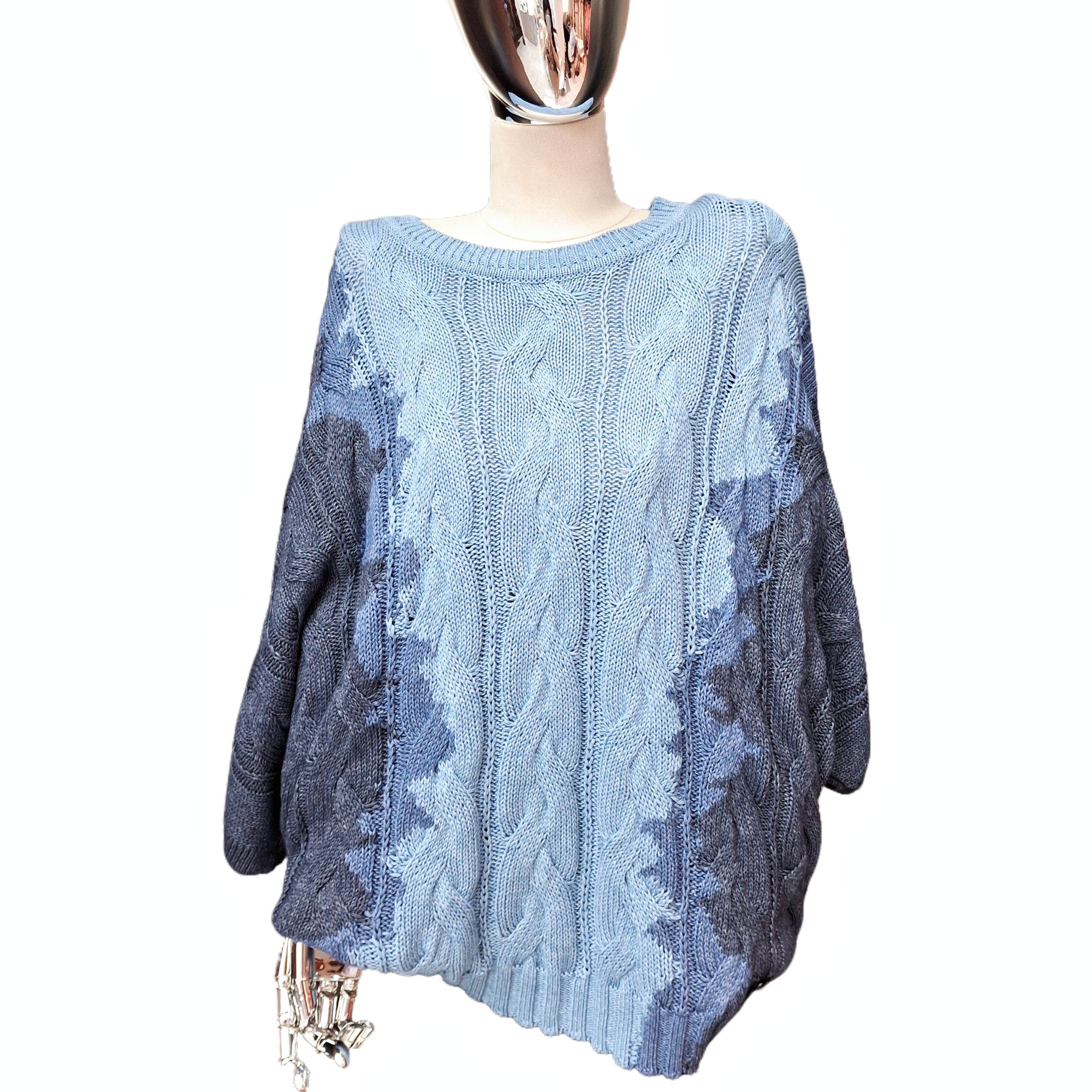 FENDI Gradual Blue Knit sweater Size 52