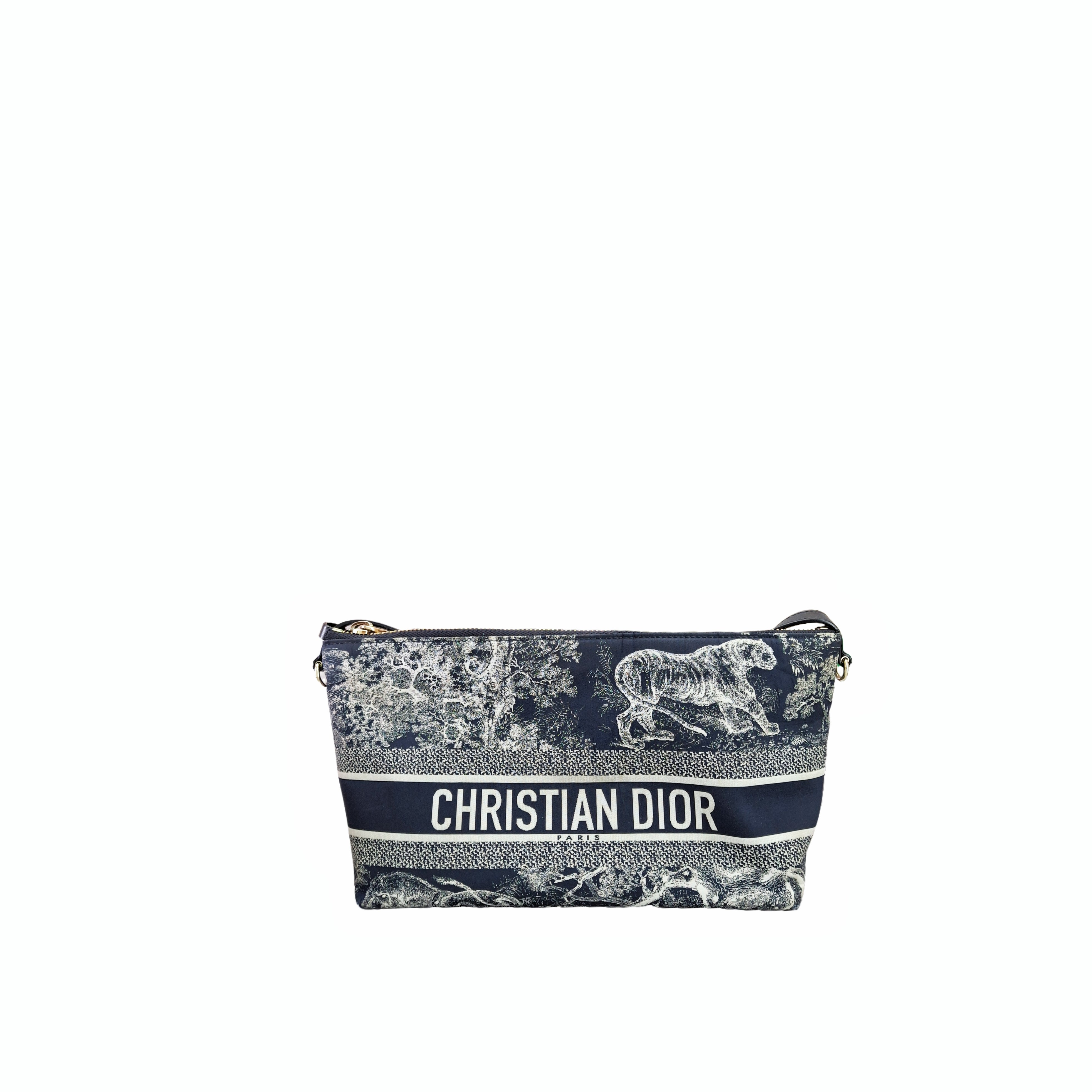 CHRISTIAN DIOR Medium DiorTravel Nomad Pouch (Blue)