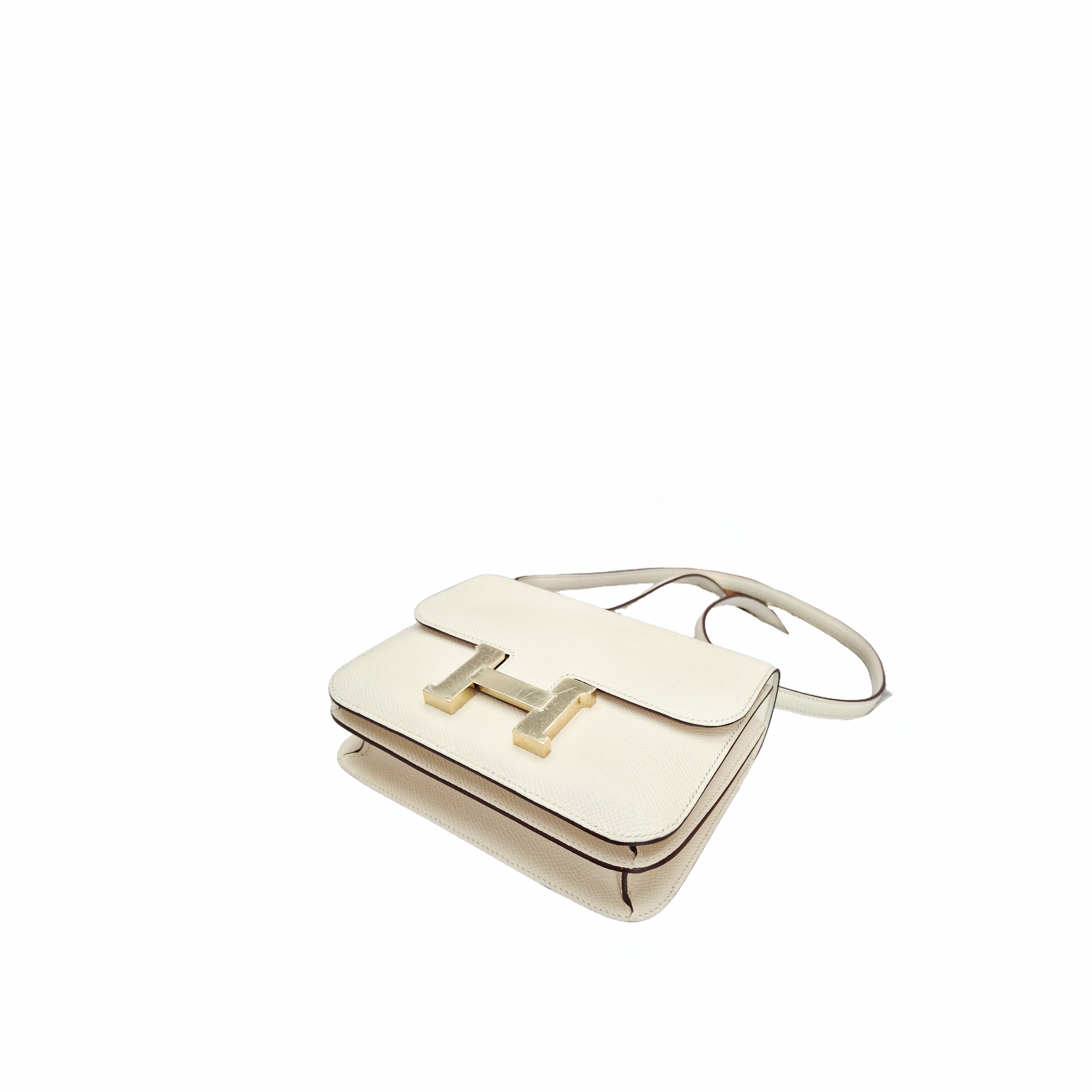 Hermès Constance III Mini Bag GHW Craie (Nata Cream) B Stamp, nearly new