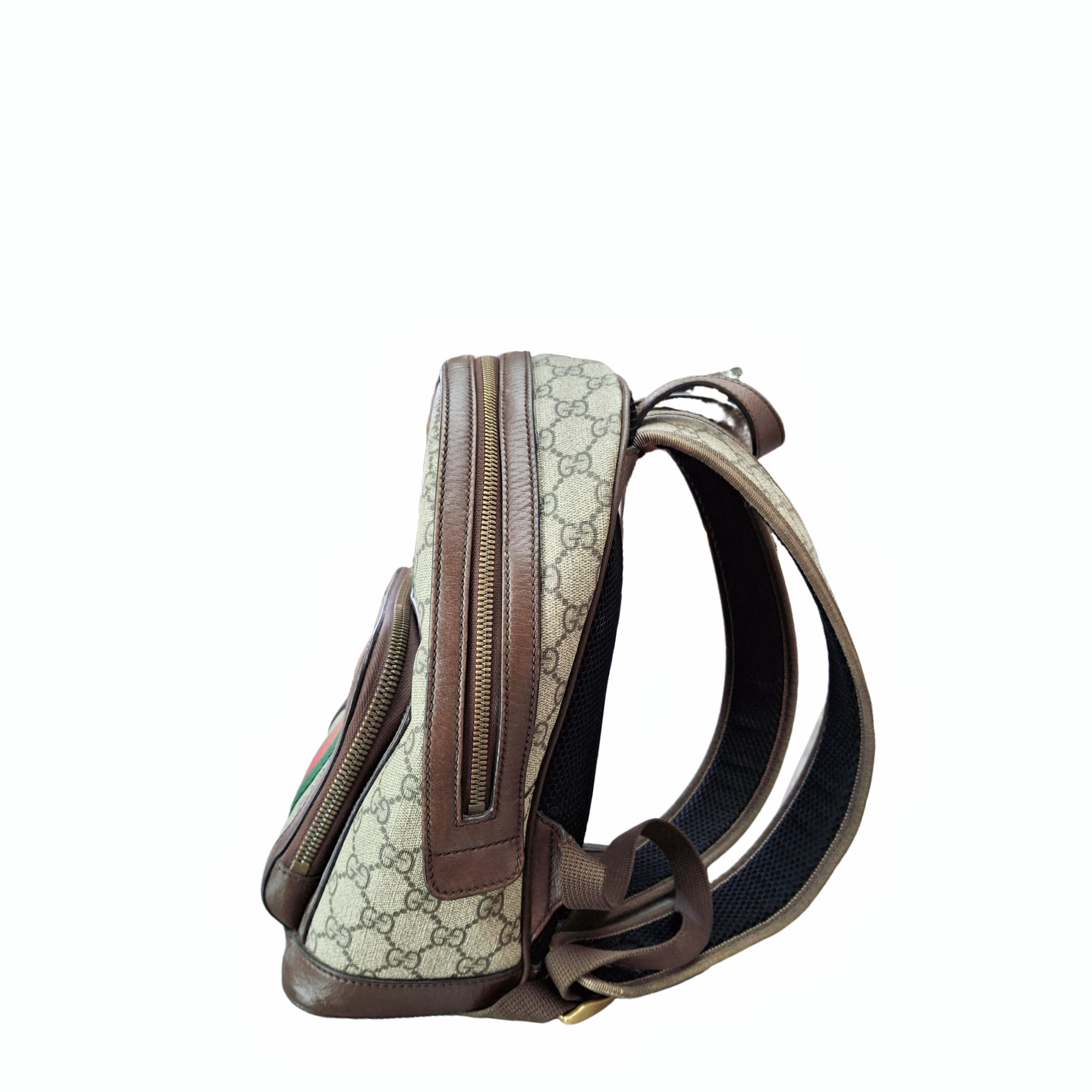 gucci GG SMALL Ophidia Backpack (Oro/Brown)