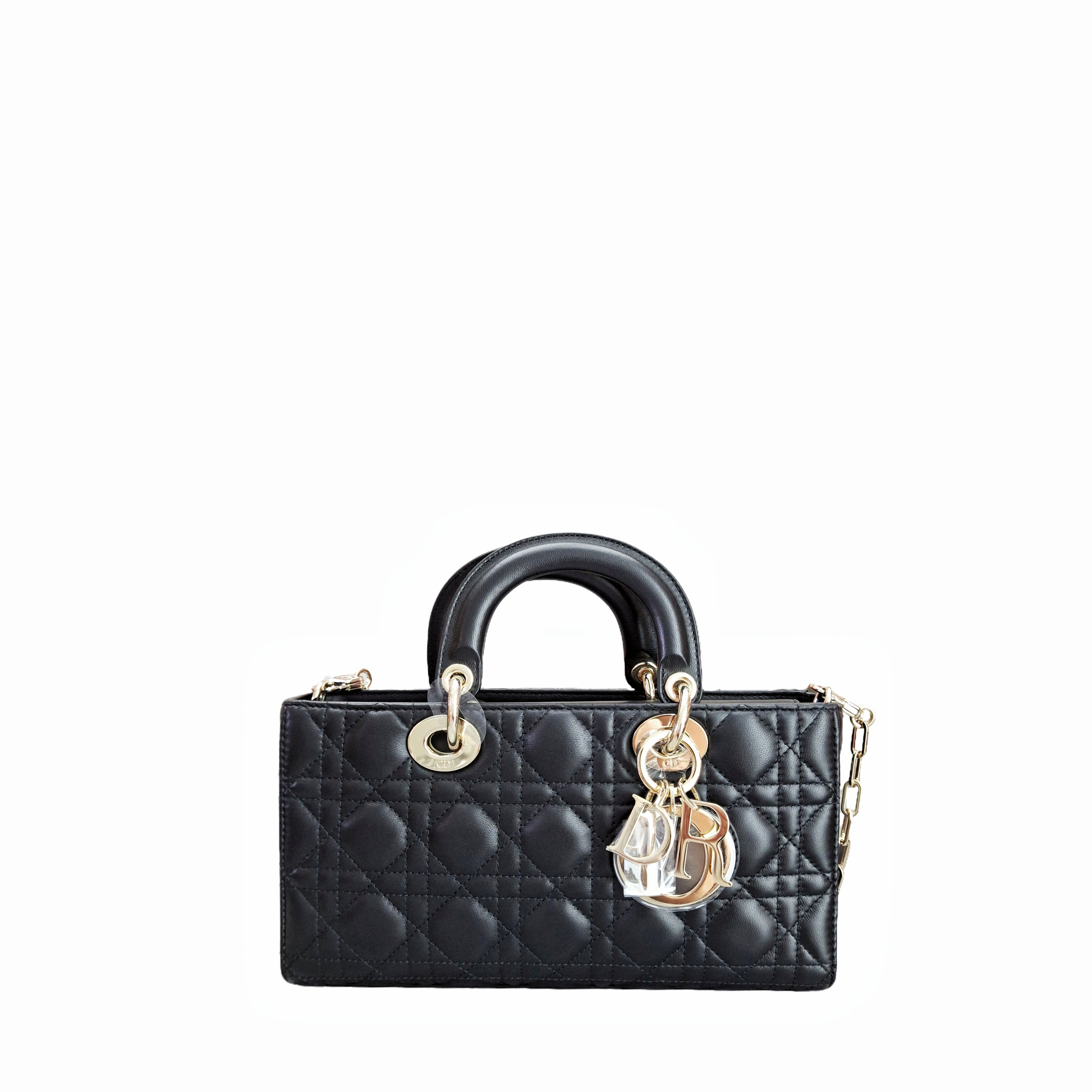 Christian Dior Lady D-Joy Medium in Cannage Lambskin (black)