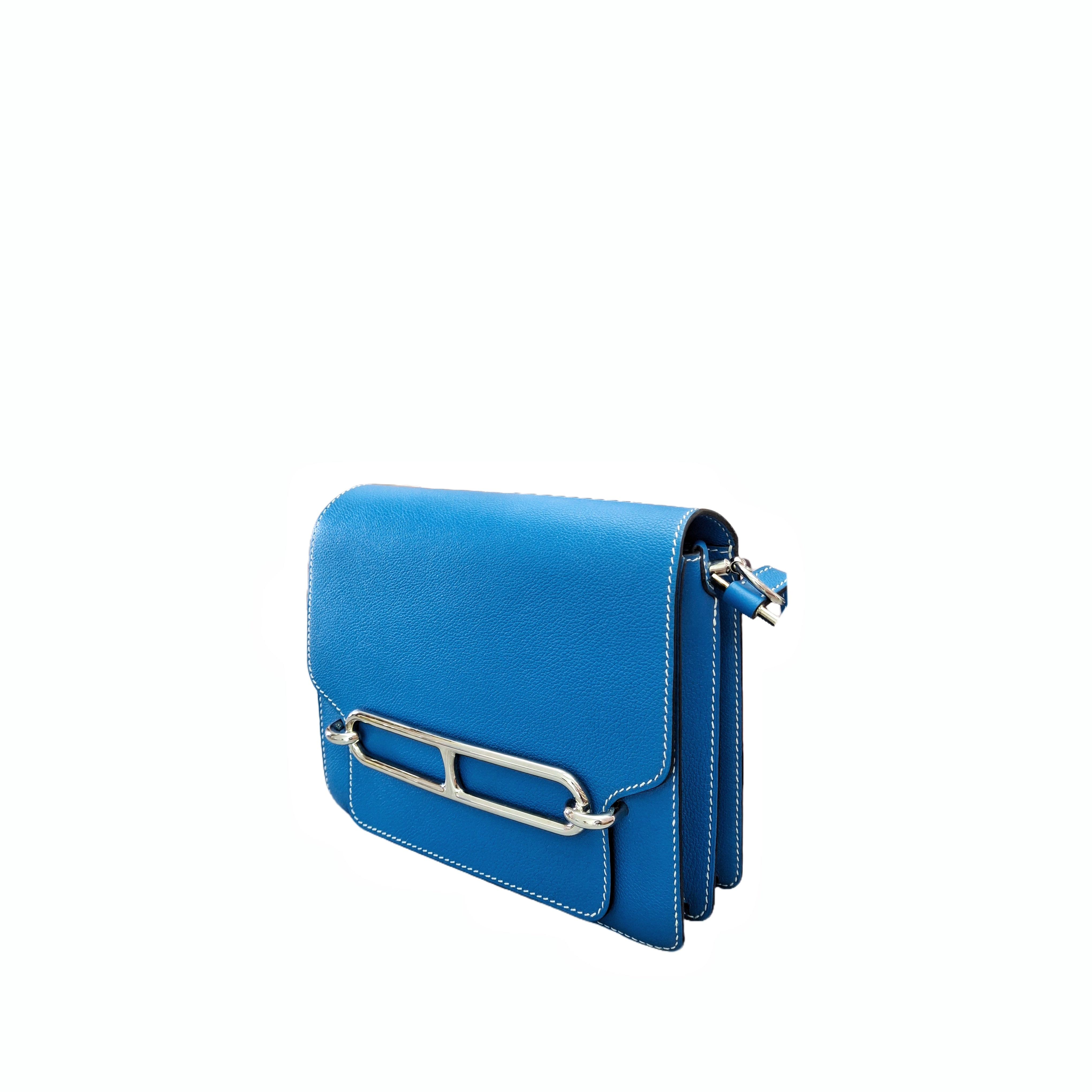 Hermès Roulis 23 handbag Leather Bleu Paradise A Stamp