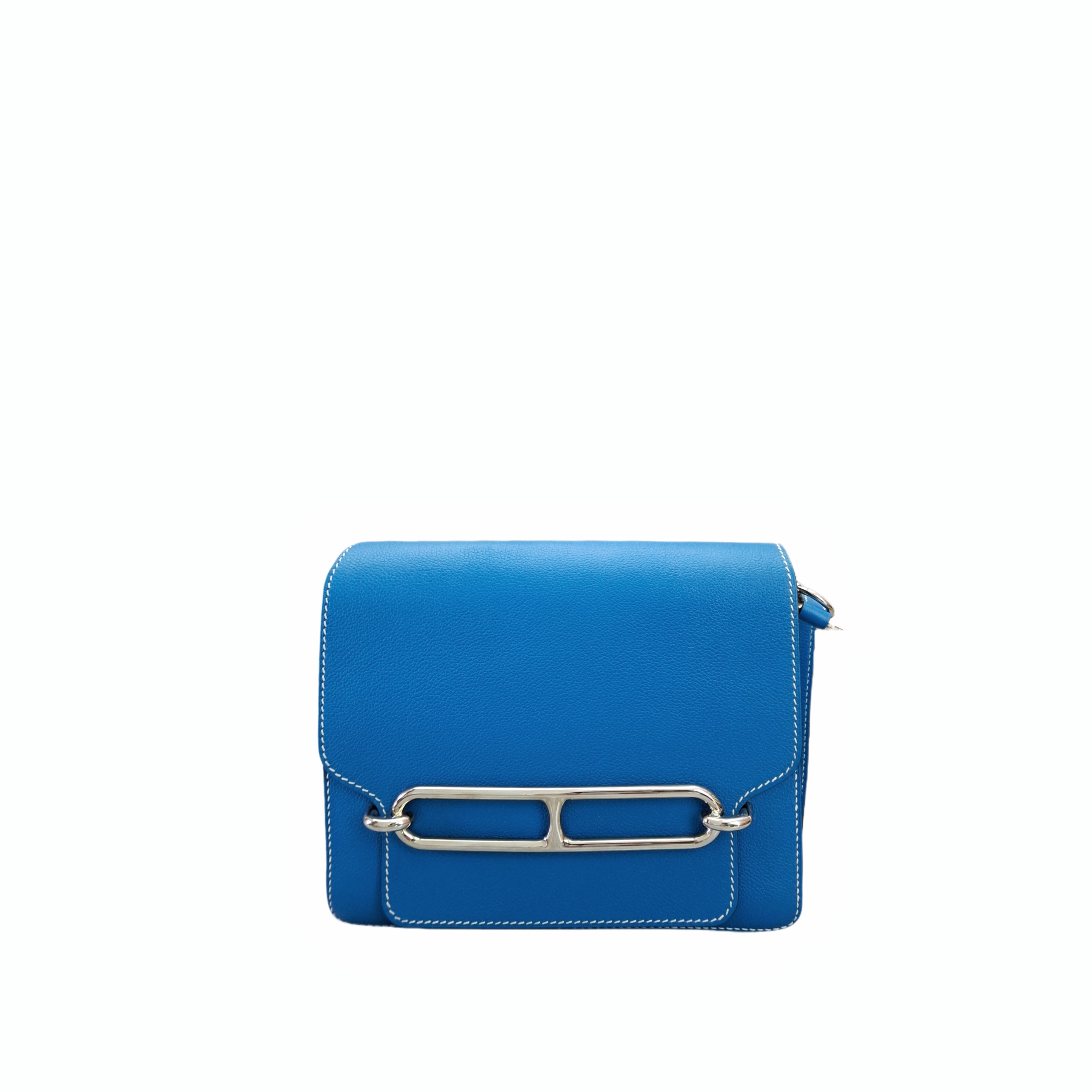 Hermès Roulis 23 handbag Leather Bleu Paradise A Stamp