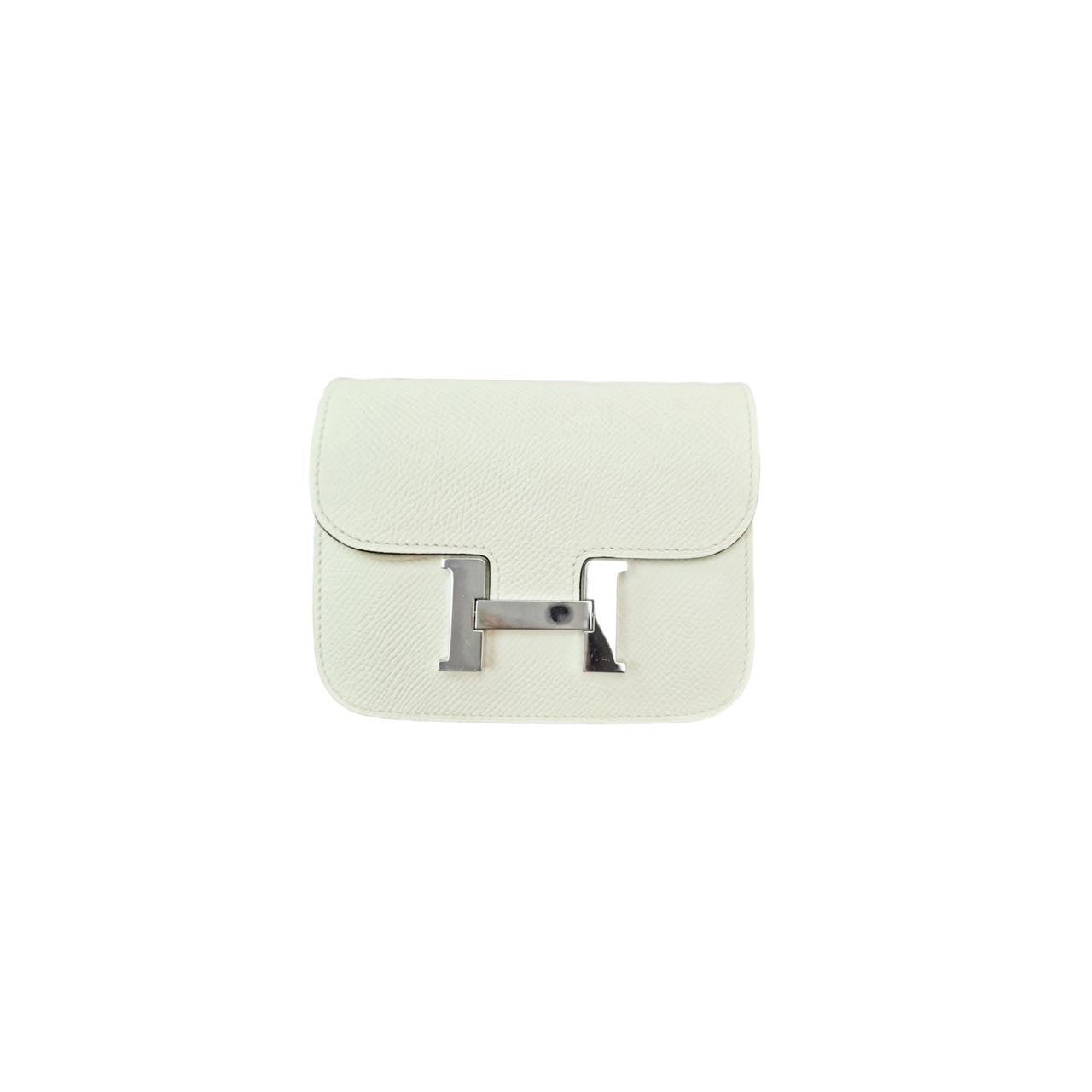 Hermès Constance Slim Silver Hardware Craie (Nata Cream) B Stamp