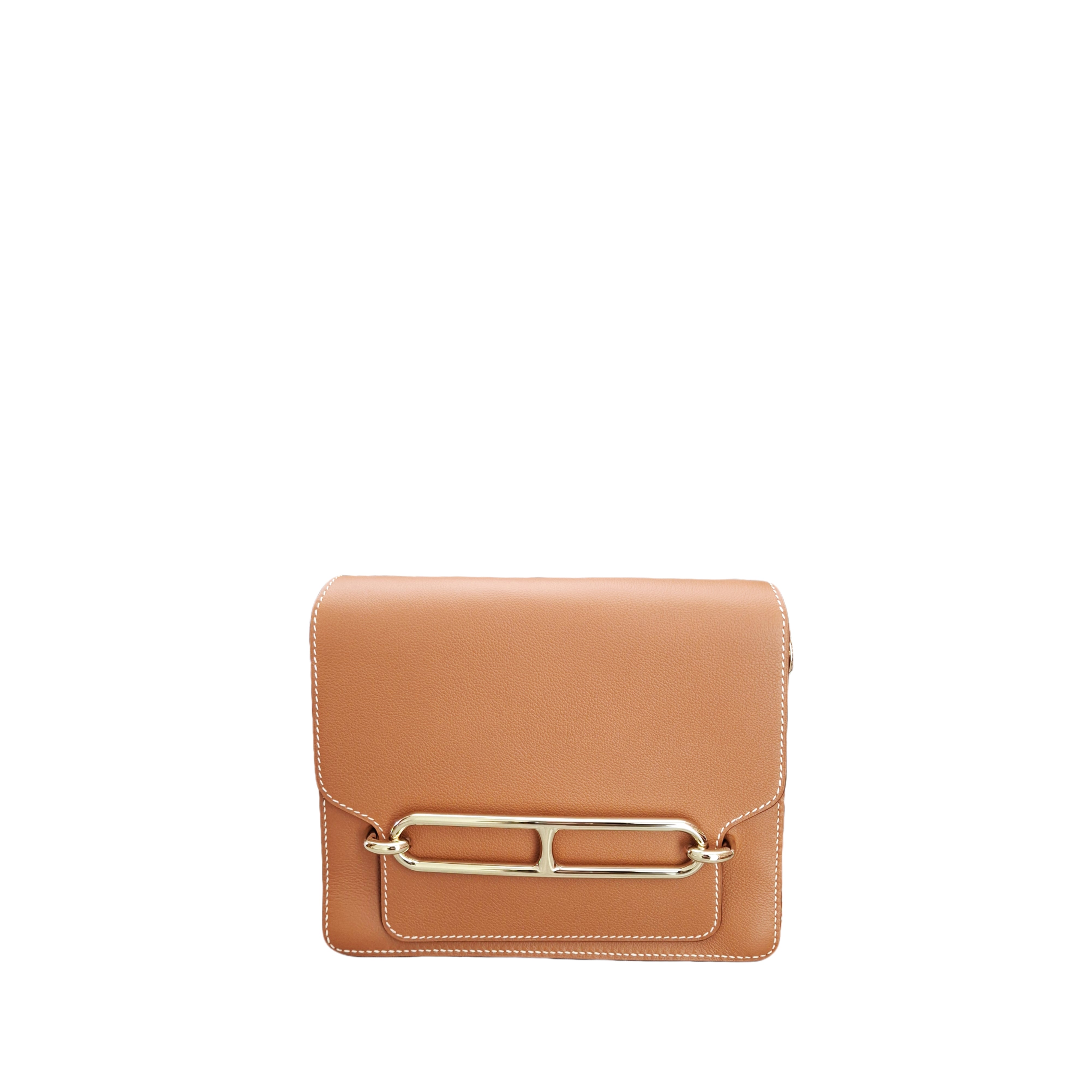 Hermès Roulis 23 handbag Leather Gold B Stamp