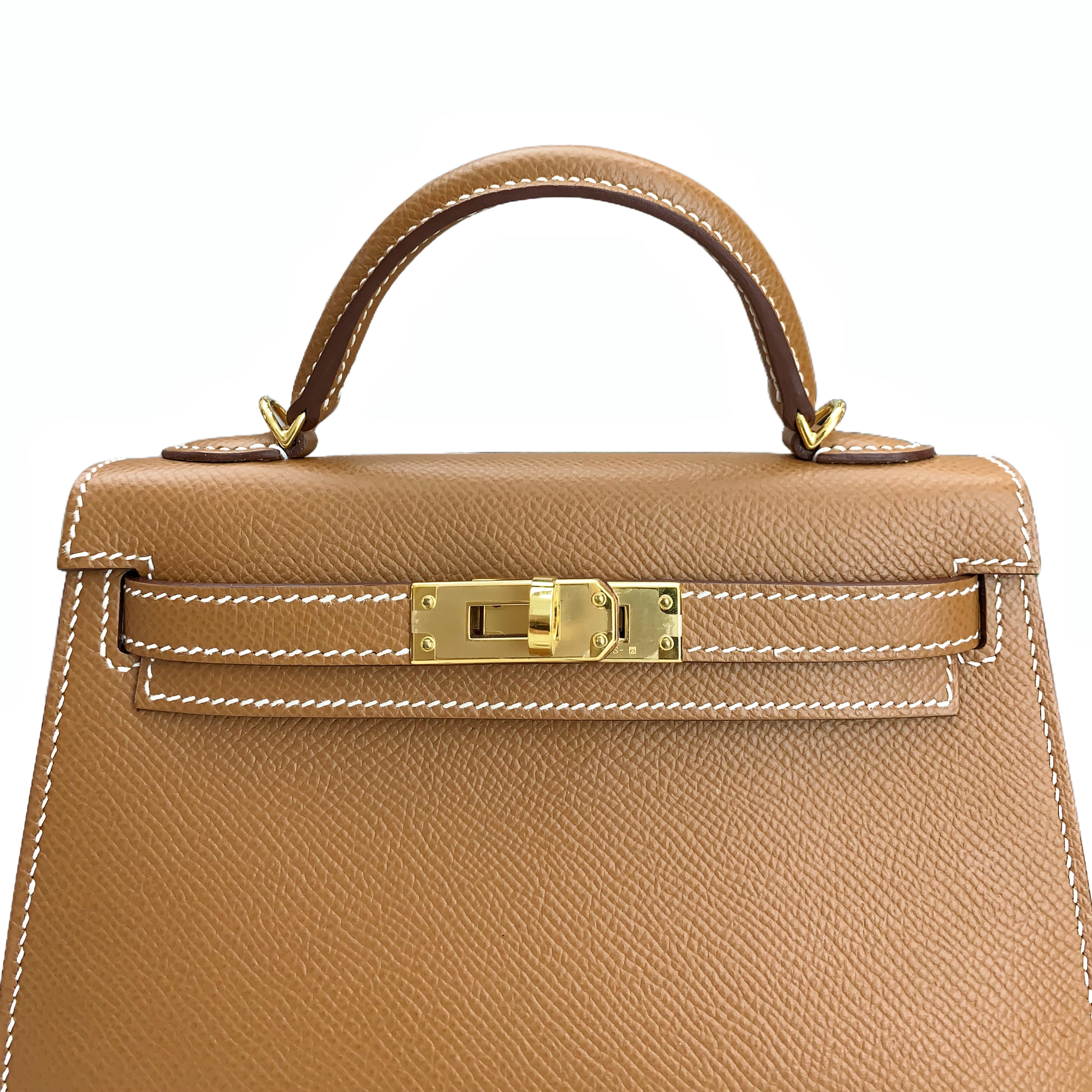 Hermes mini kelly gold & gold colour