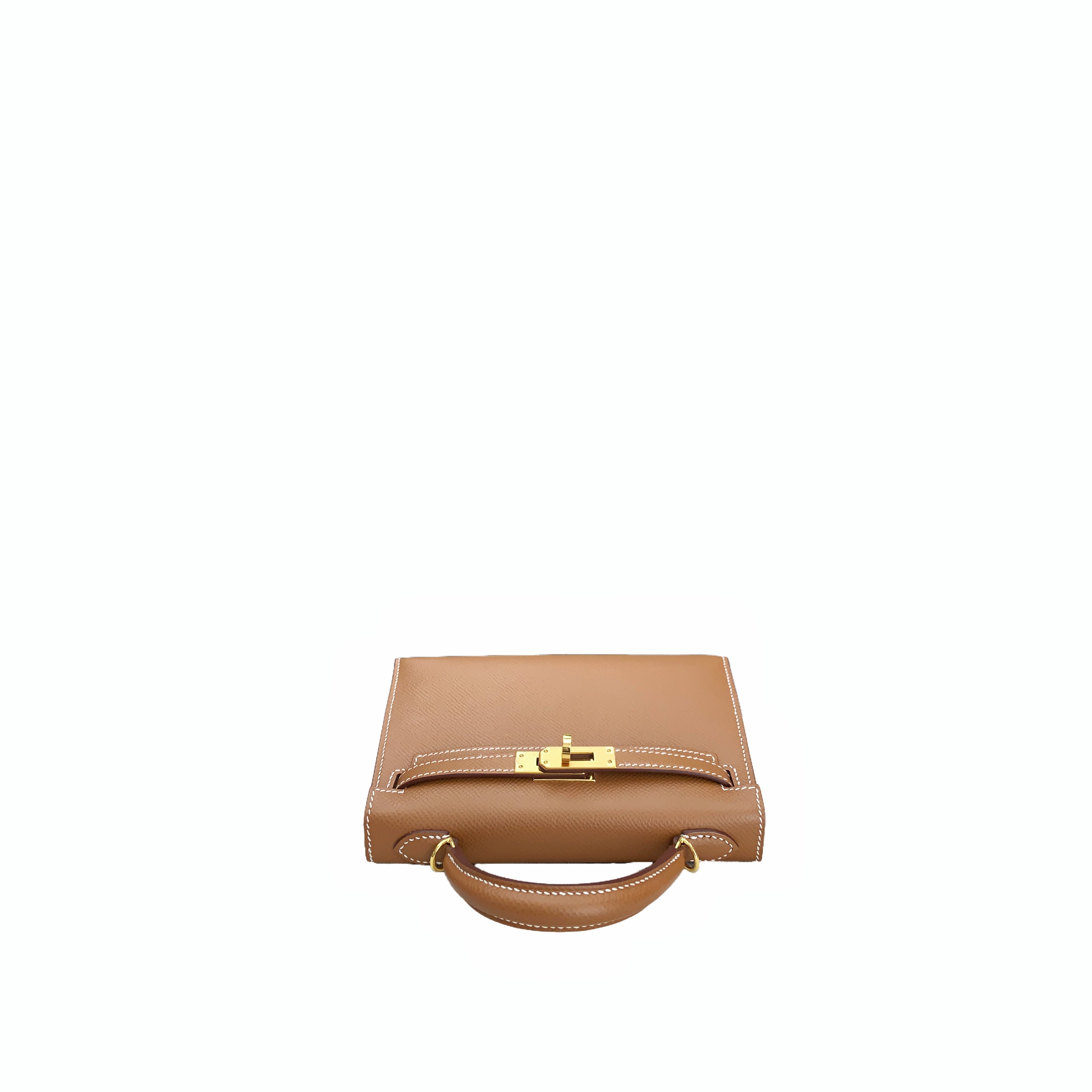 Hermes mini kelly gold & gold colour