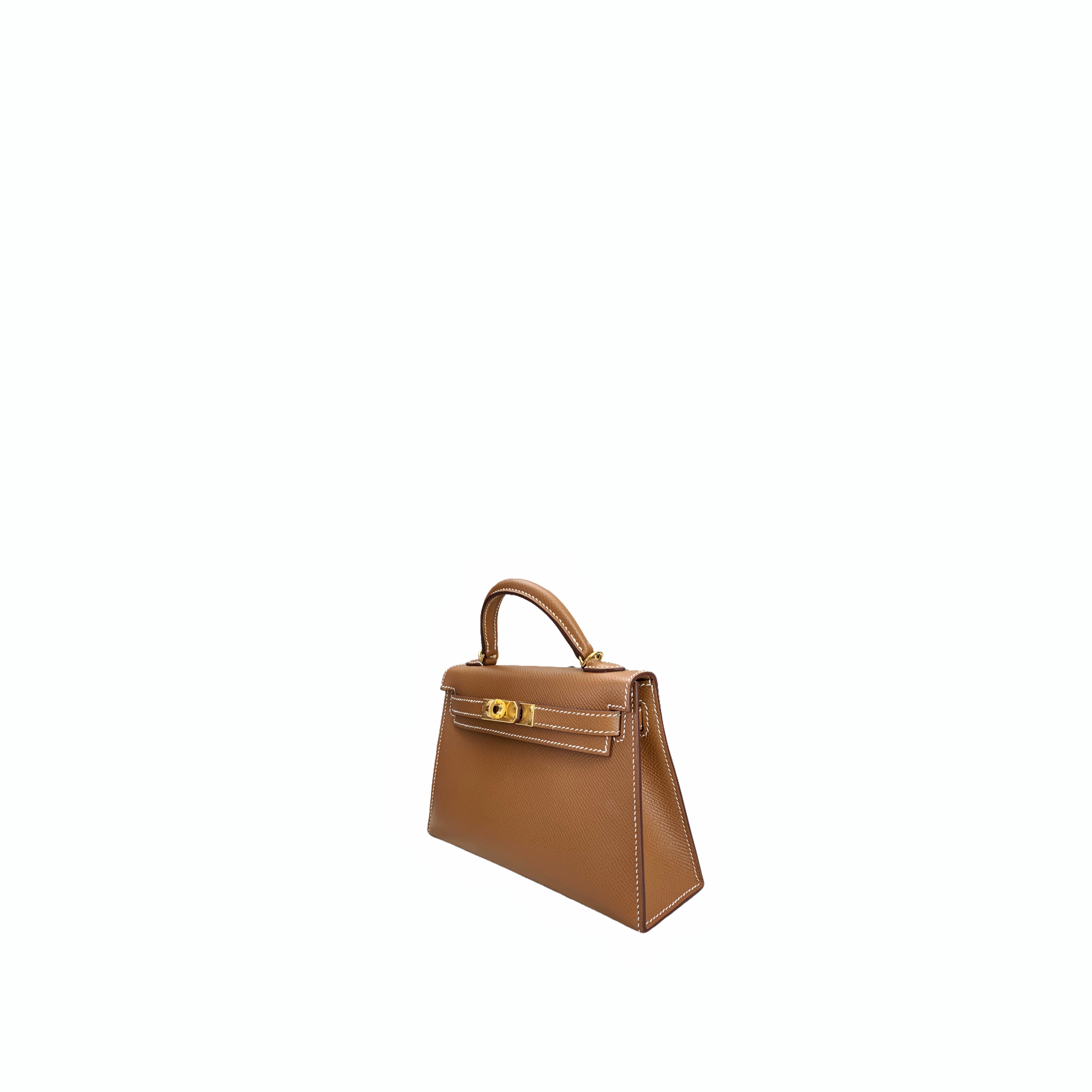 Hermes mini kelly gold & gold colour