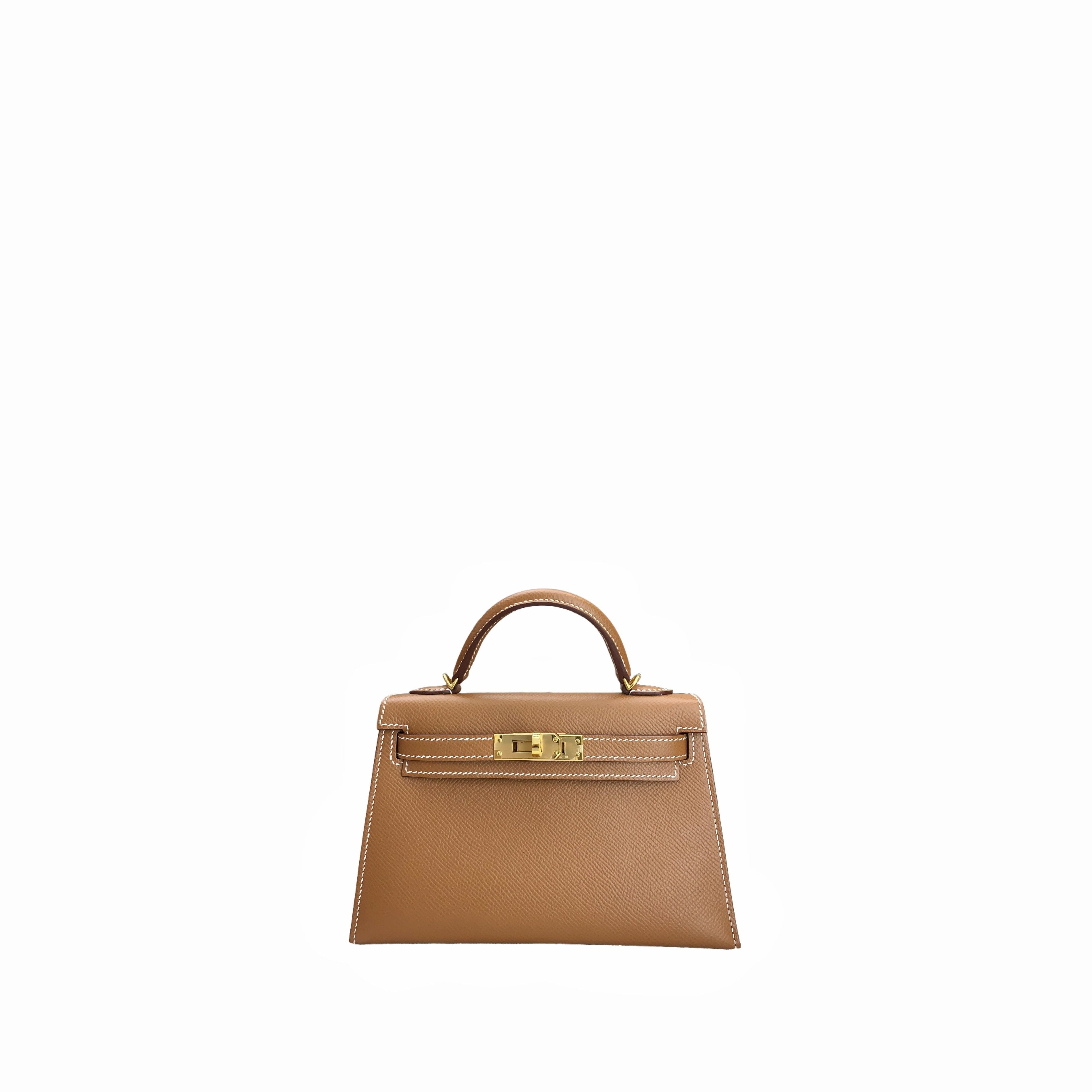 Hermes mini kelly gold & gold colour