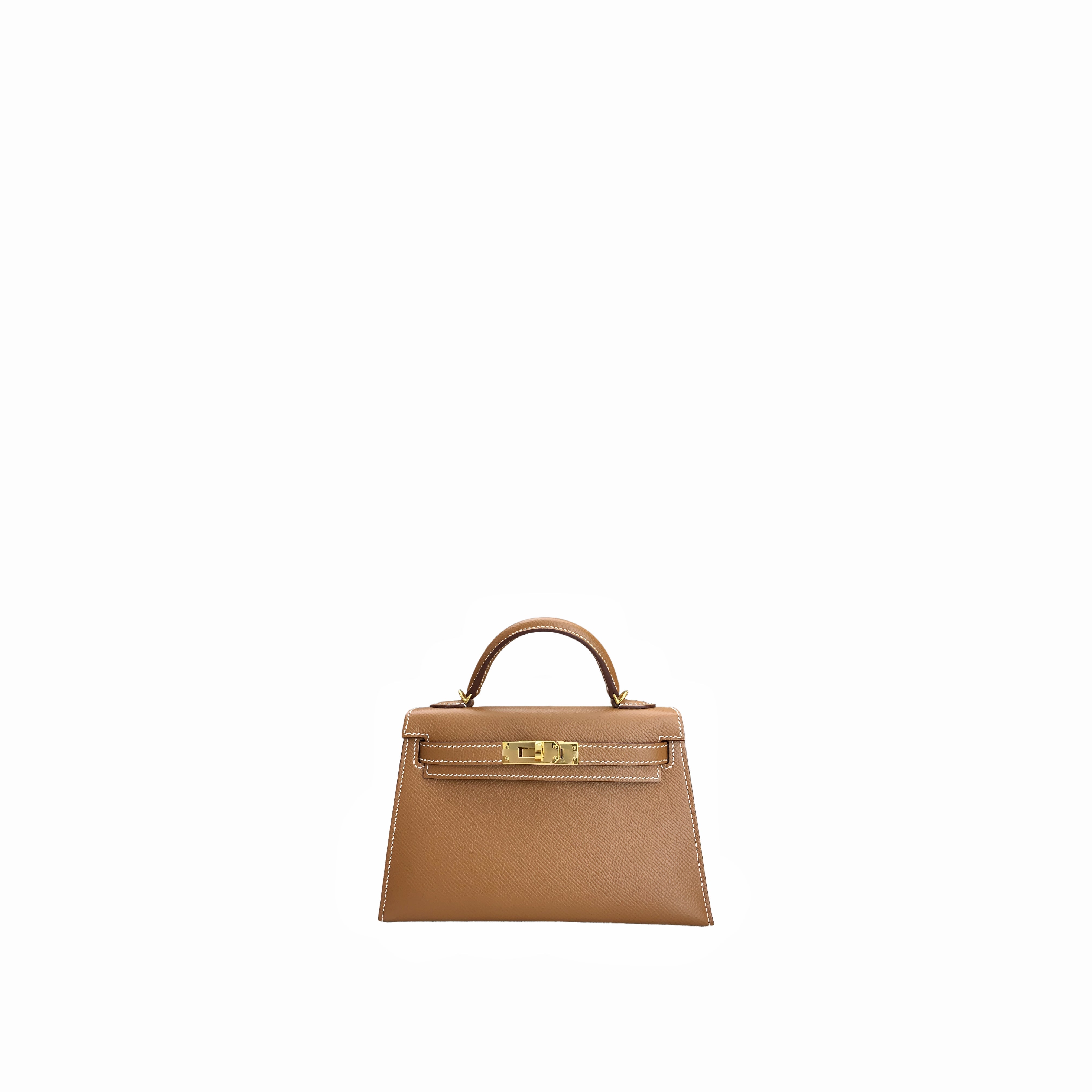 Hermes mini kelly gold & gold colour