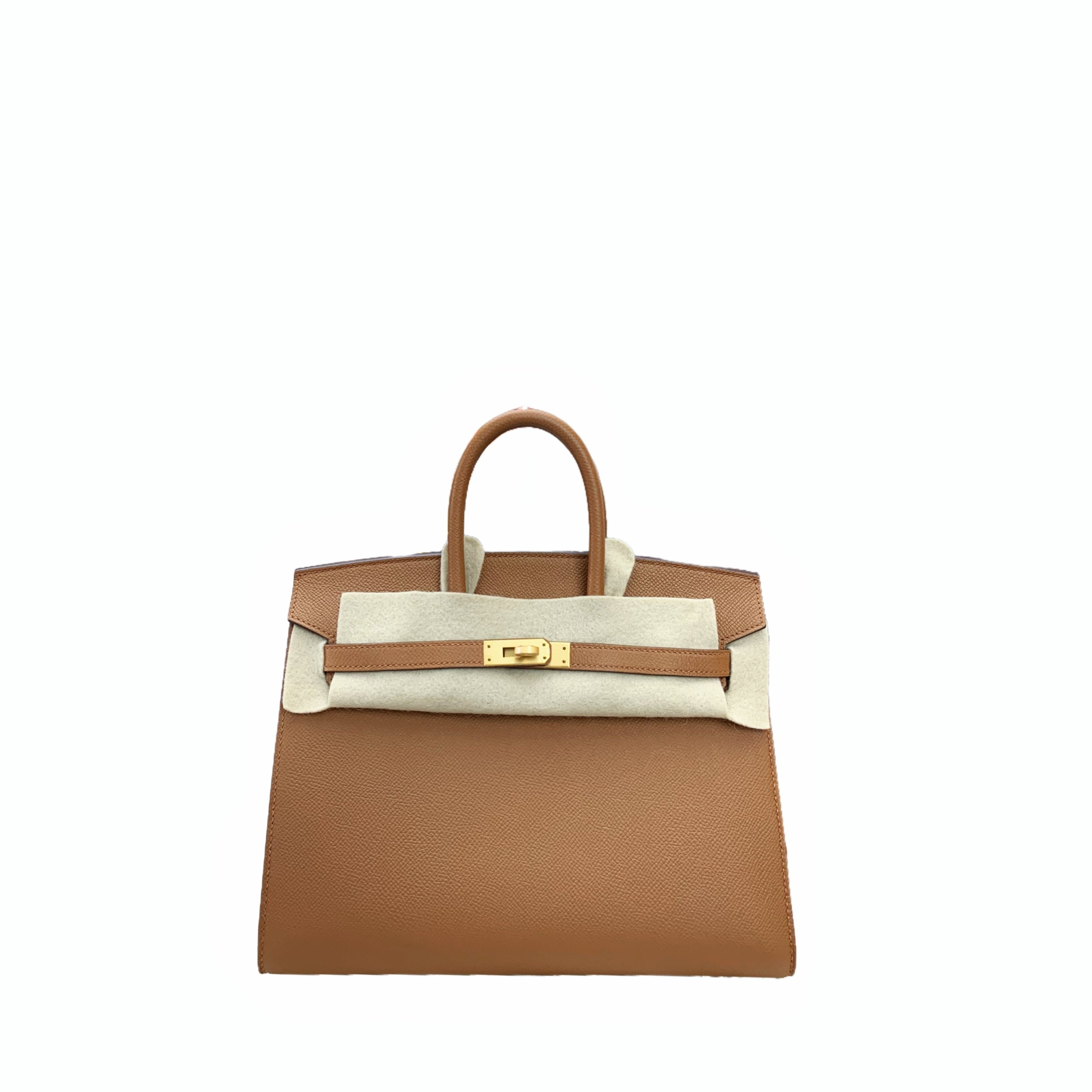 Hermès Birkin 25 Gold Epsom Leather GHW Horseshoes Z Stamp