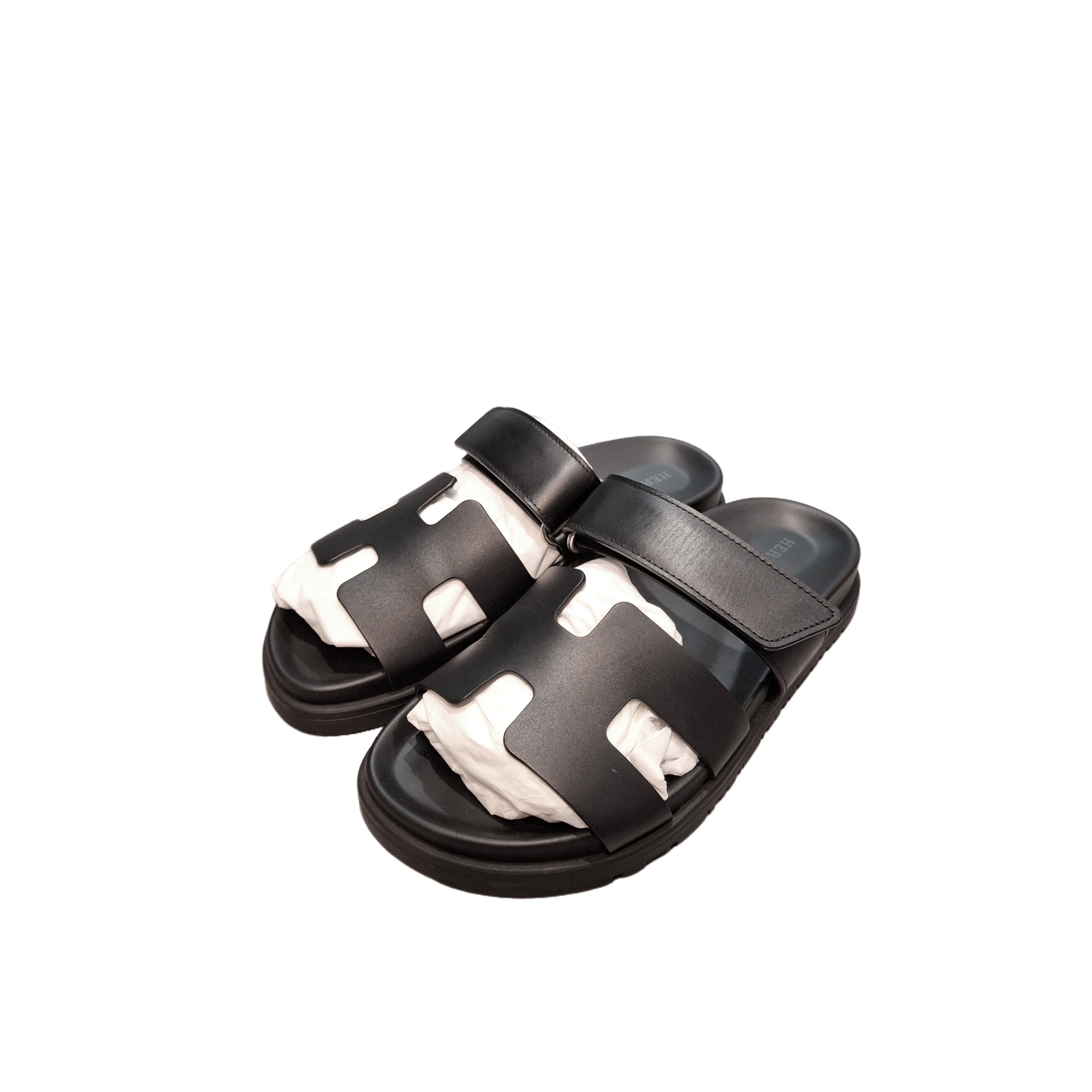 HERMÈS Chypre sandal (Black) 35