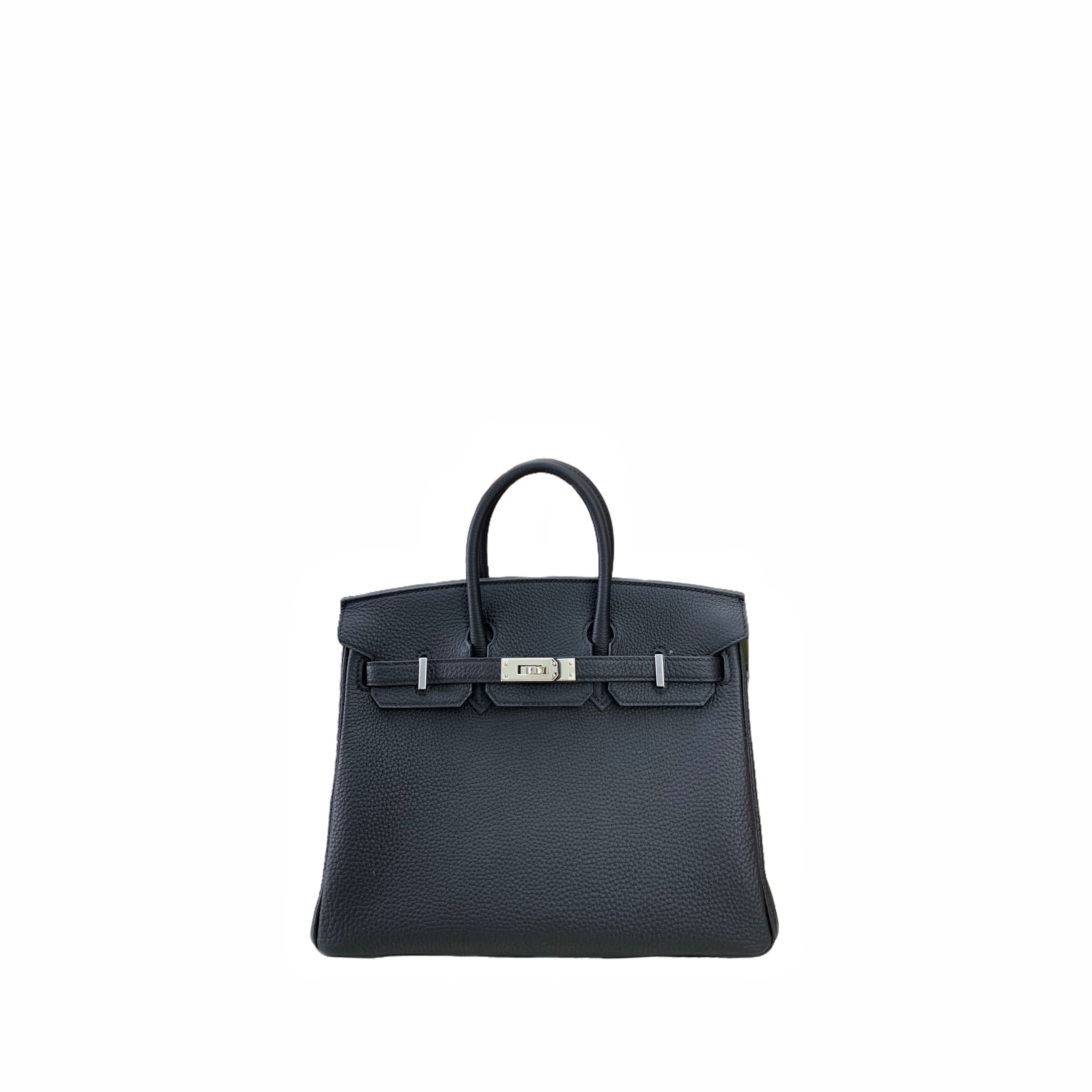 Hermès Birkin 25 Togo leather SHW Noir (Black) W Stamp