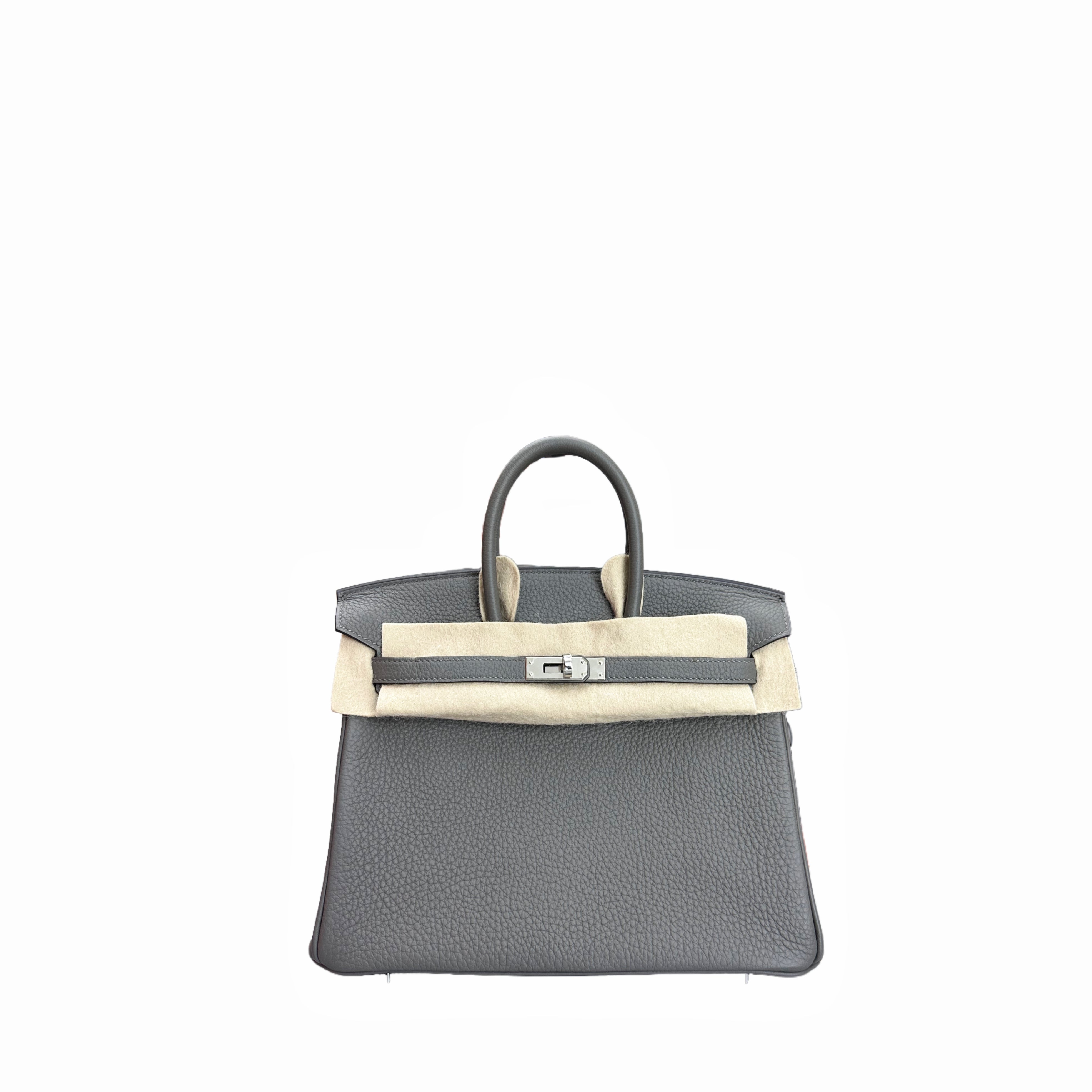 Hermès Birkin 25 Togo Leather SHW in Gris Meyer (grey) B Stamp