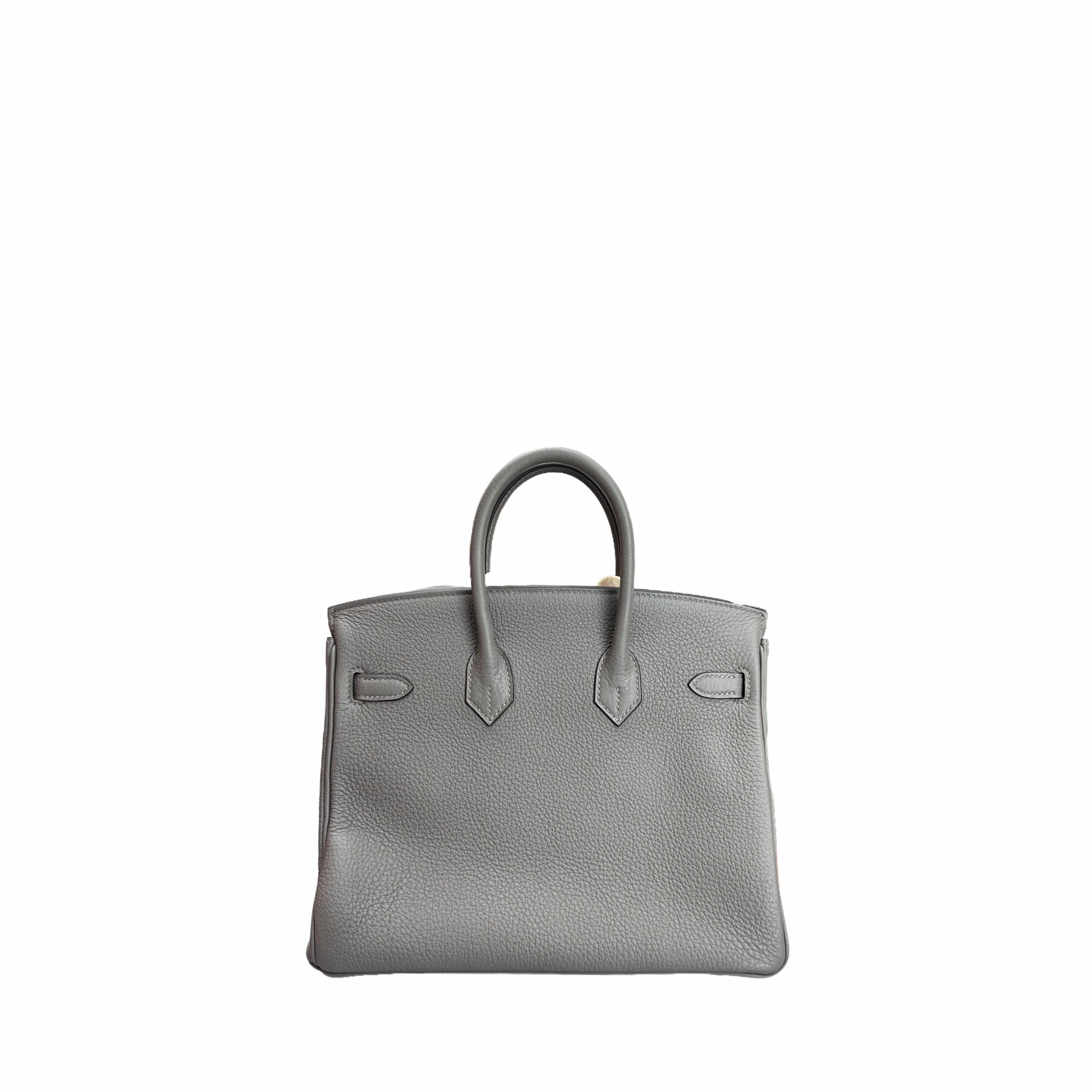 Hermès Birkin 25 Togo Leather SHW in Gris Meyer (grey) B Stamp